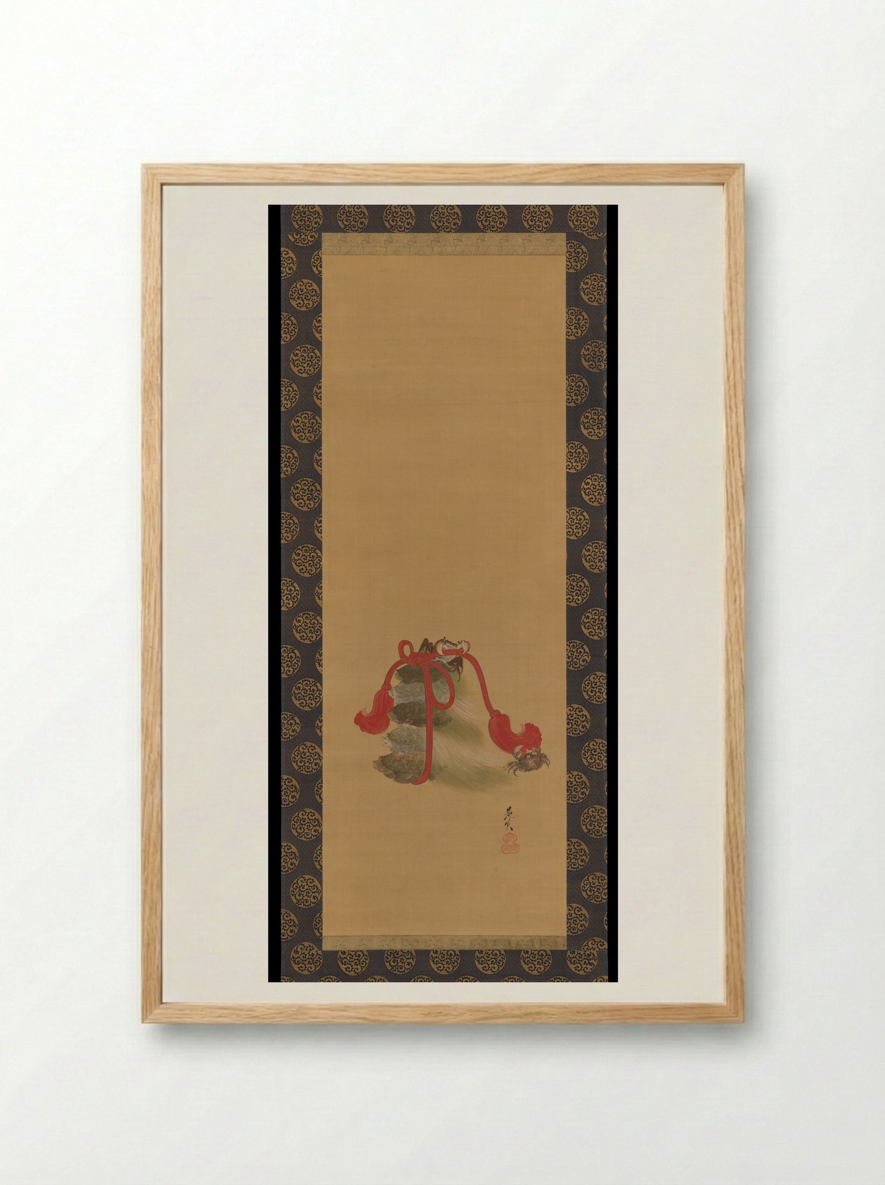 Tortoises and Crabs - Shibata Zeshin - Framed Print Wood