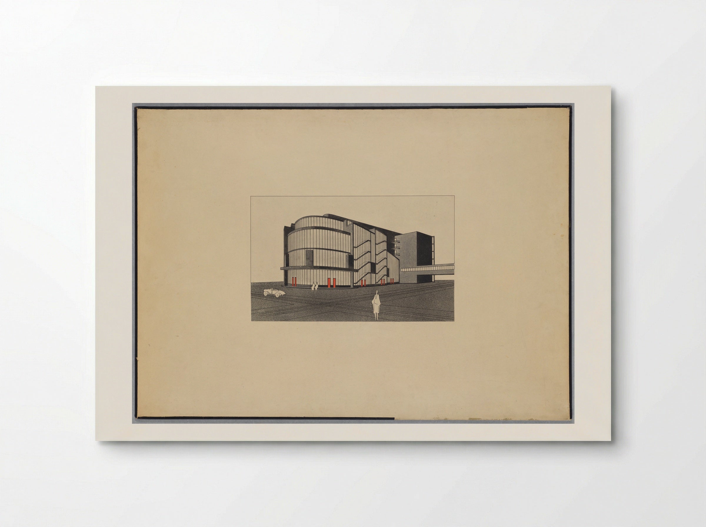 Total Theater for Erwin Piscator, Berlin, 1927: Perspective - Fine Art Print - Poster
