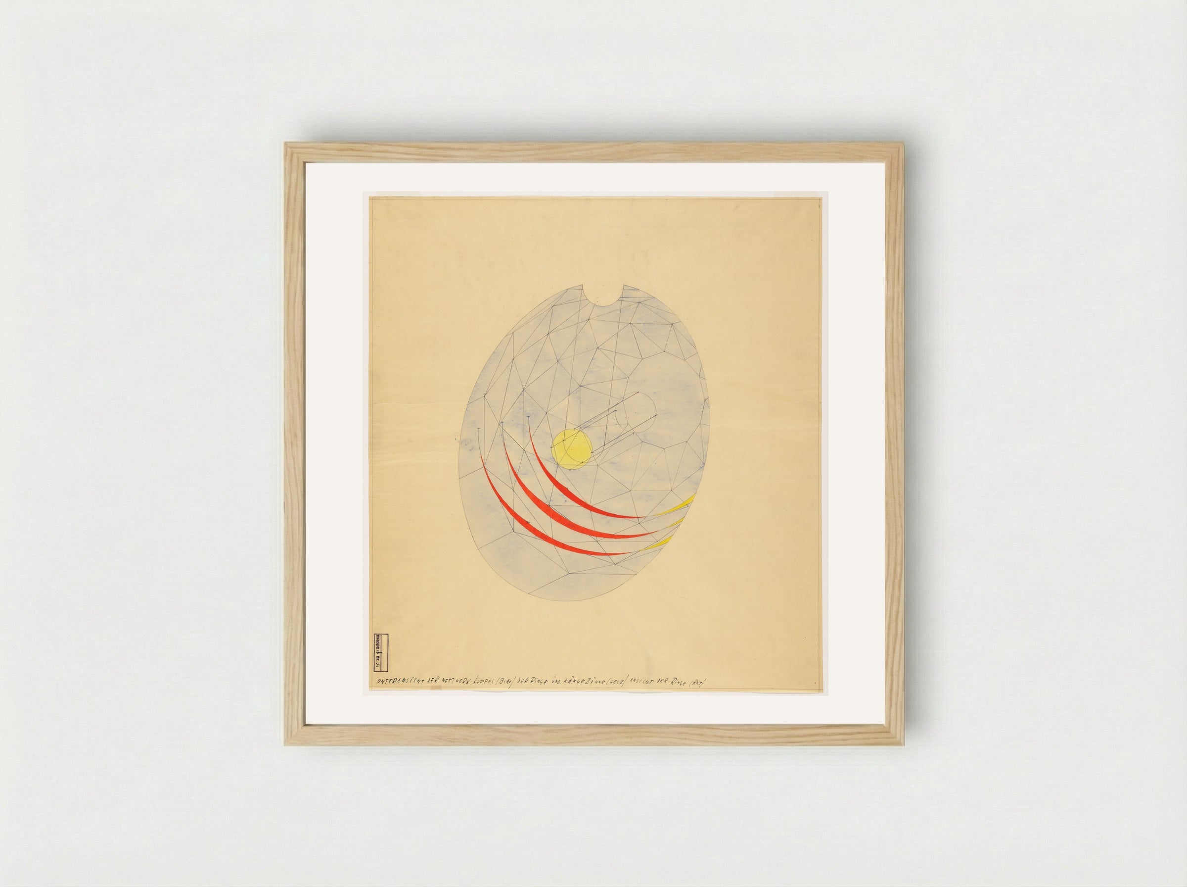 Total Theater for Erwin Piscator: View into Shell - Walter Gropius - Framed Print Wood