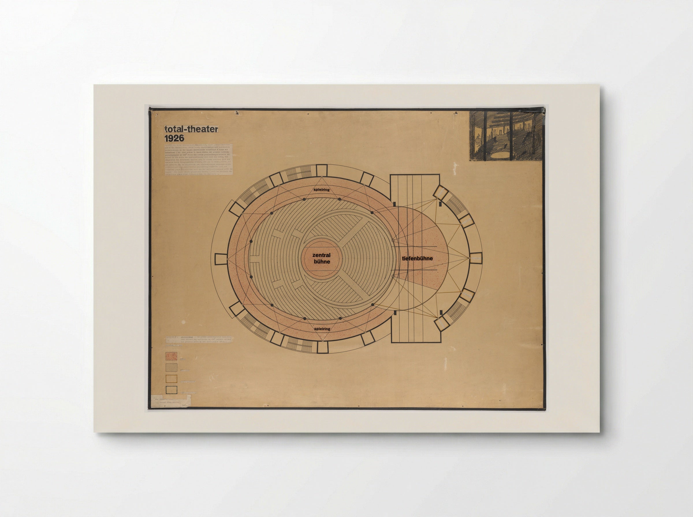 Total Theatre for Erwin Piscator - Walter Gropius - Poster