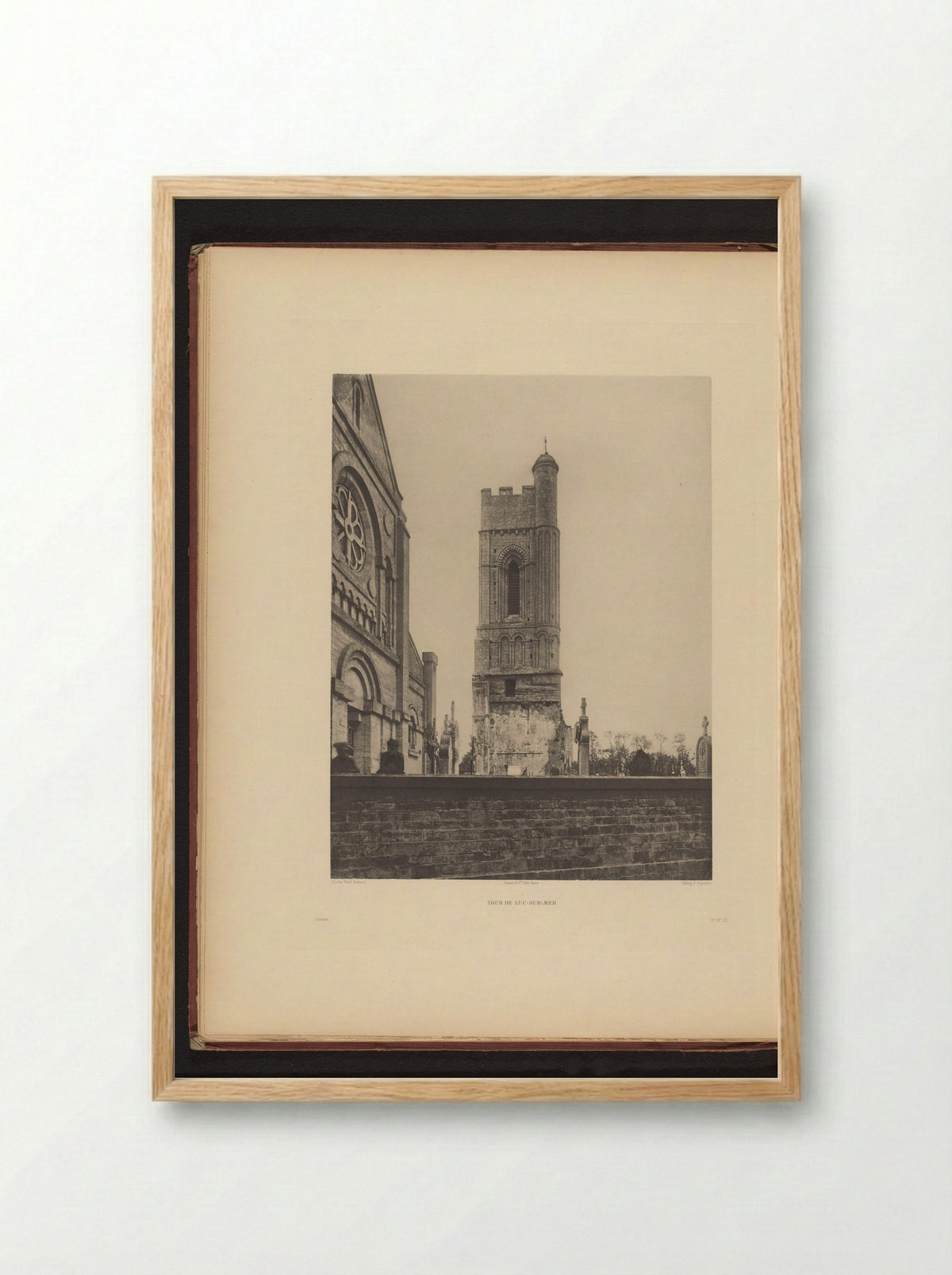 Tour de Luc-sur-Mer - Lemale & Cie - Framed Print Wood