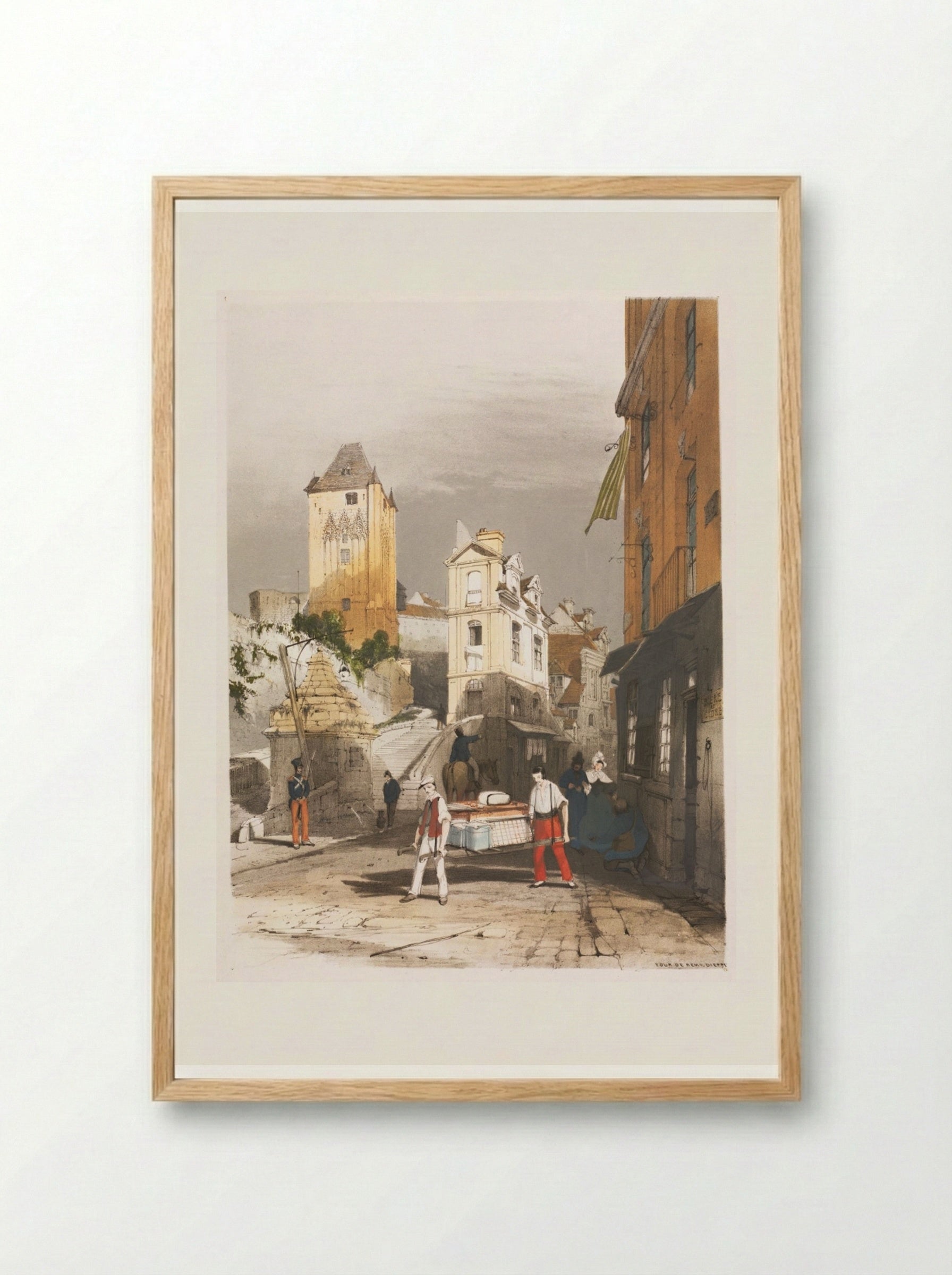 Tour de Remy, Dieppe - Thomas Shotter Boys - Framed Print Wood