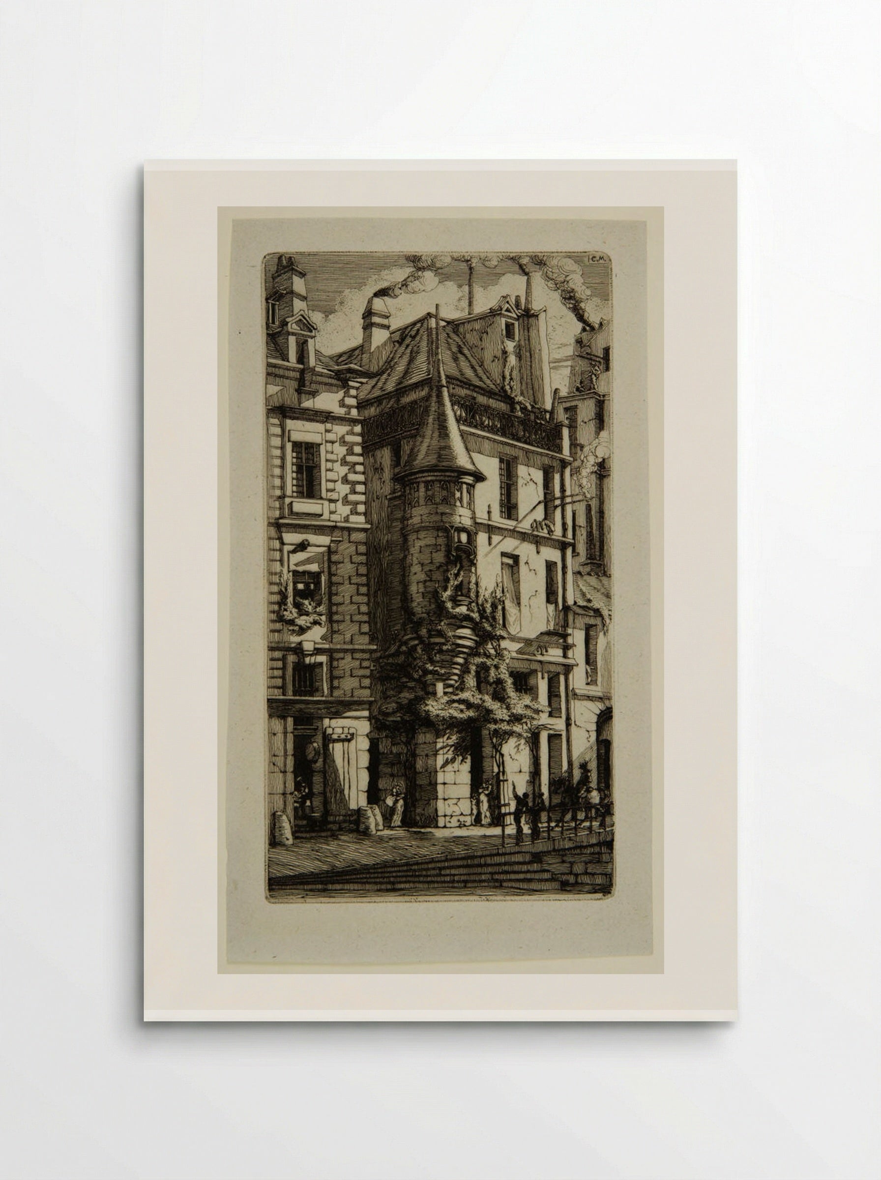 Tourelle, rue de la Tixéranderie - Charles Meryon - Poster