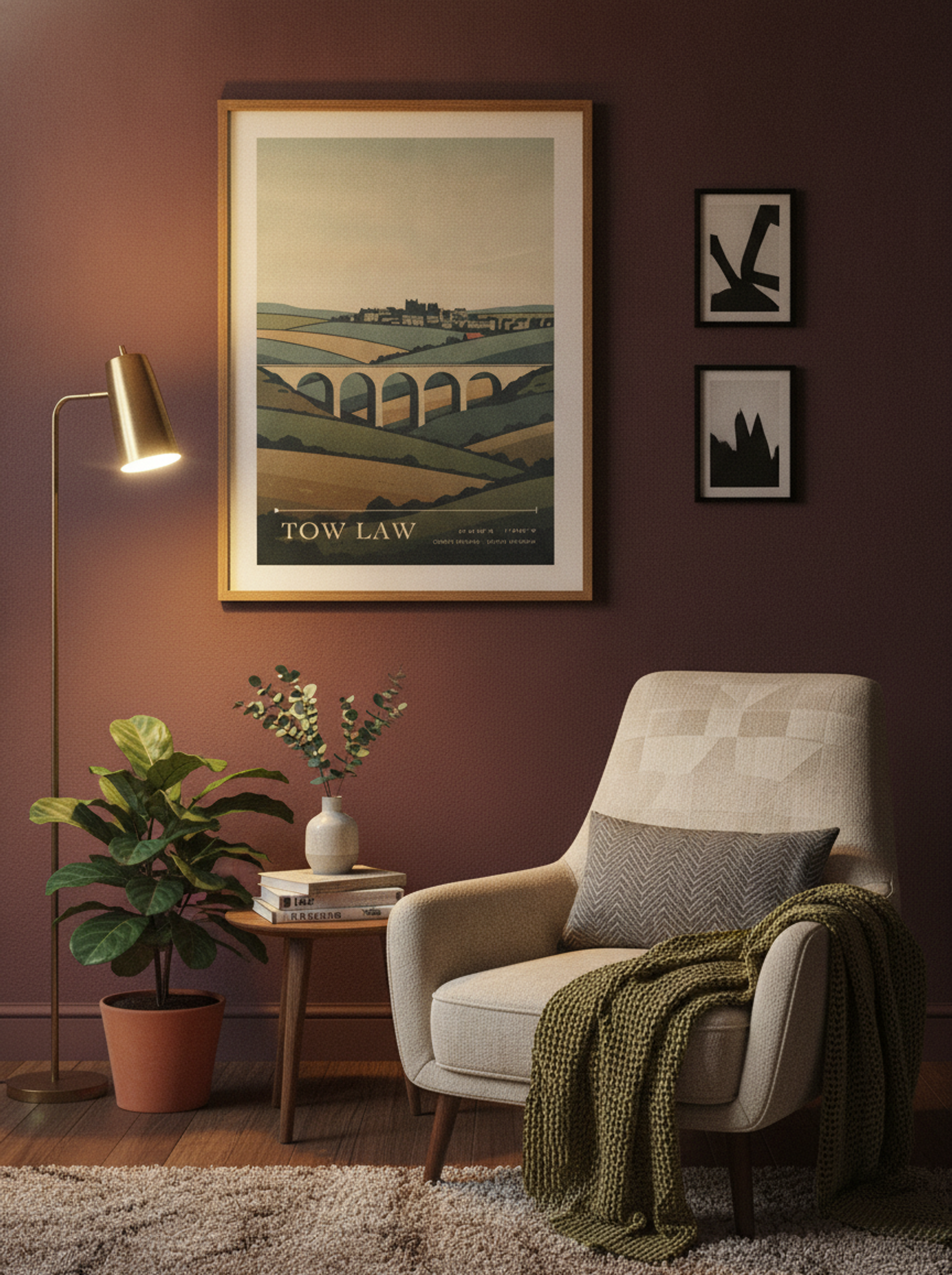 Tow Law County Durham United Kingdom Travel Poster - Lifestyle