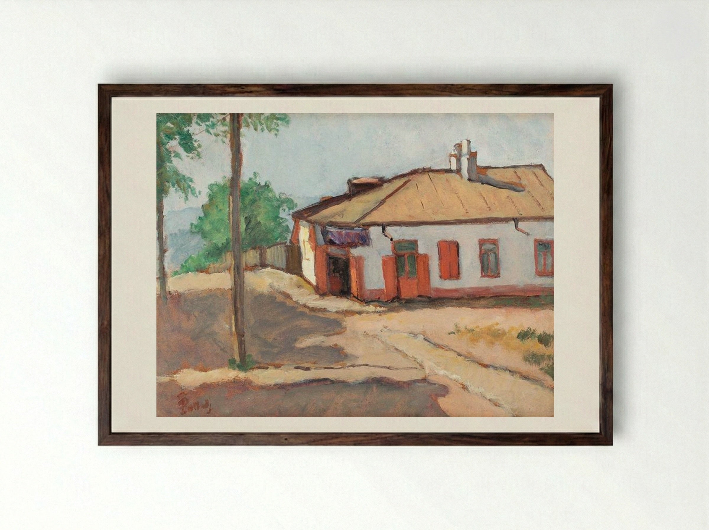 Towards the Buffet - Theodor Pallady - Framed Print Dark Wood