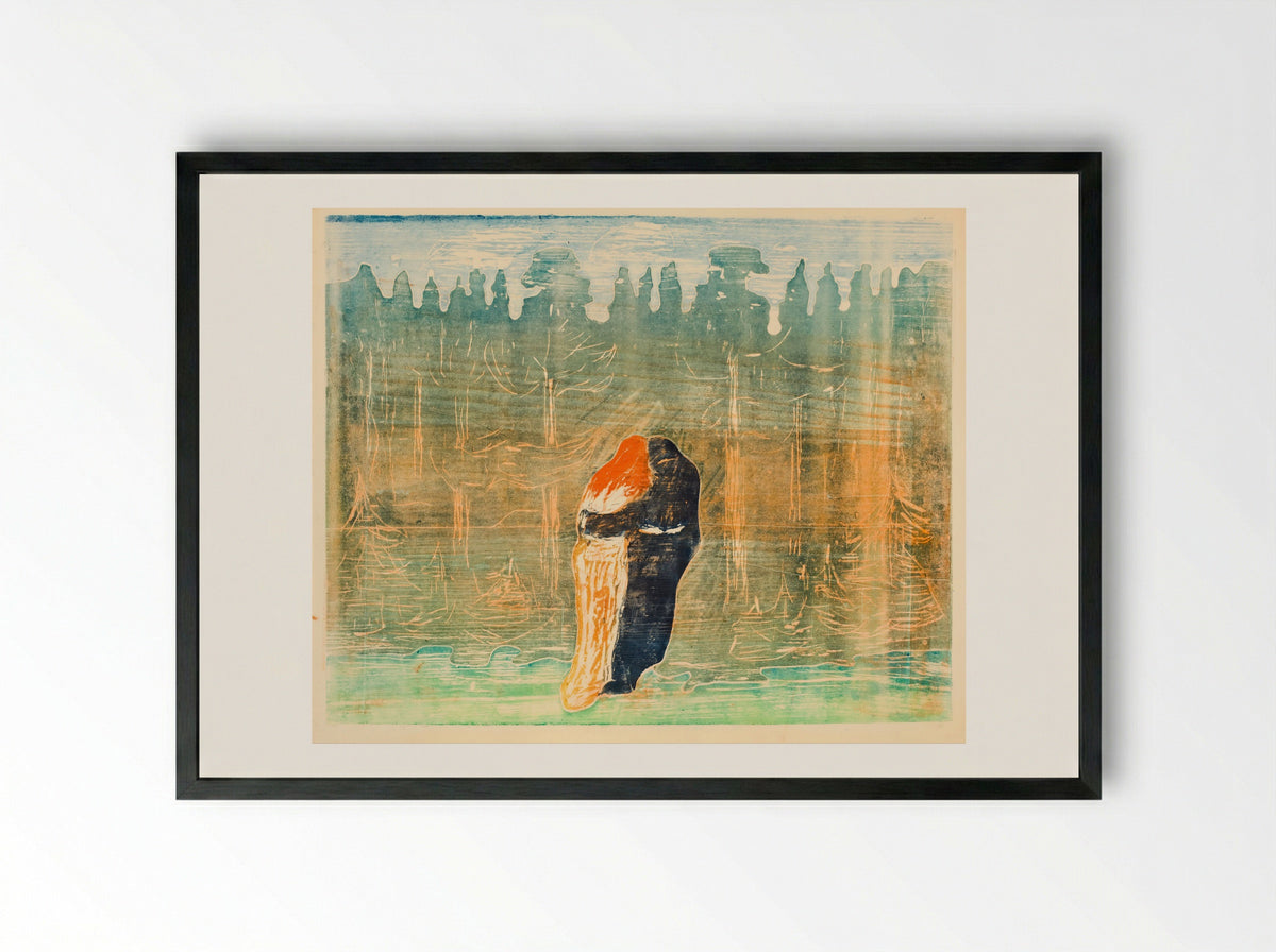 Towards the Forest II - Edvard Munch - Framed Print Black