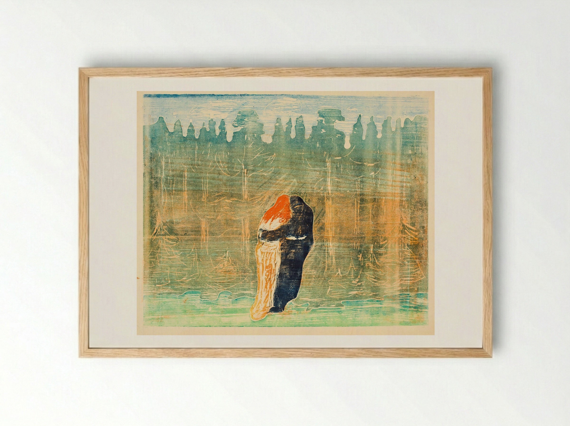 Towards the Forest II - Edvard Munch - Framed Print Wood