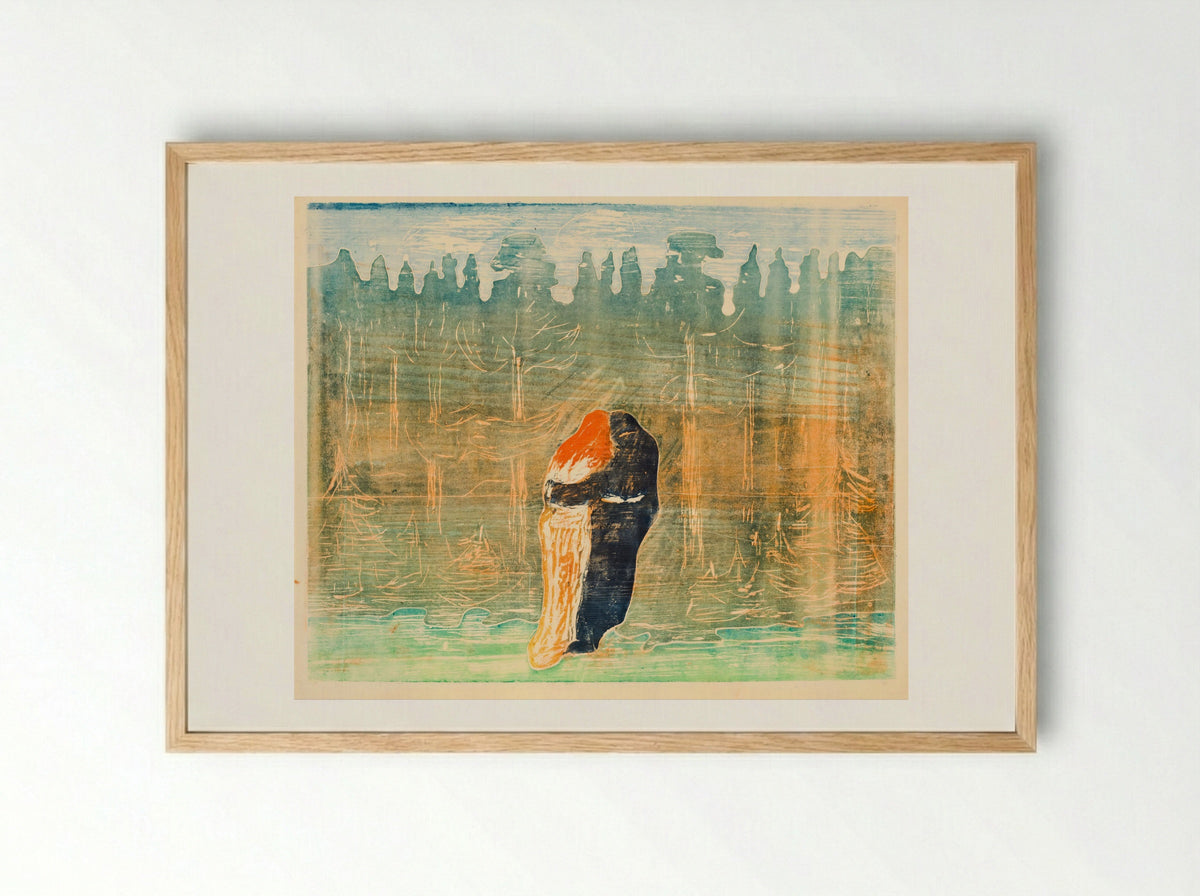 Towards the Forest II - Edvard Munch - Framed Print Wood