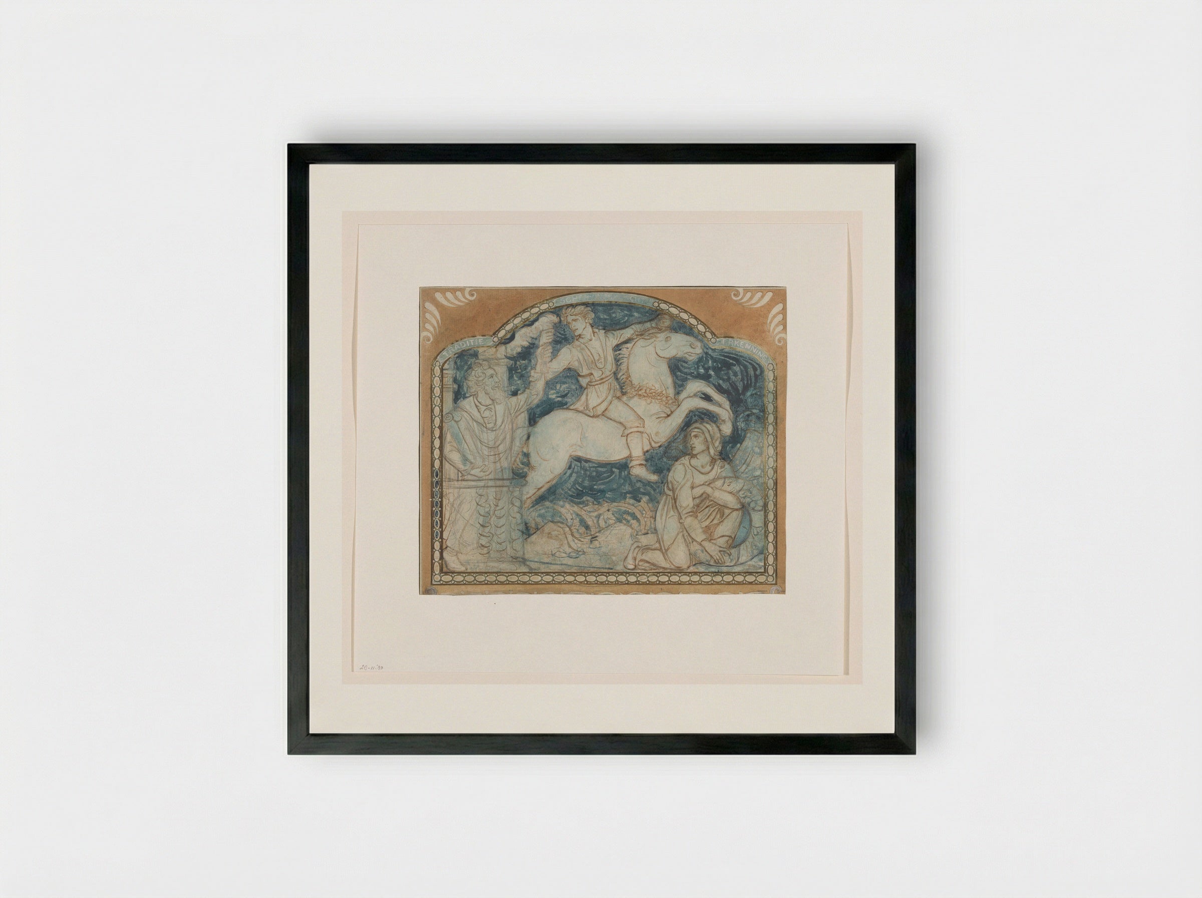 Traditie, Scheppingskracht en Erkenning - Richard Nicolaüs Roland Holst - Framed Print Black
