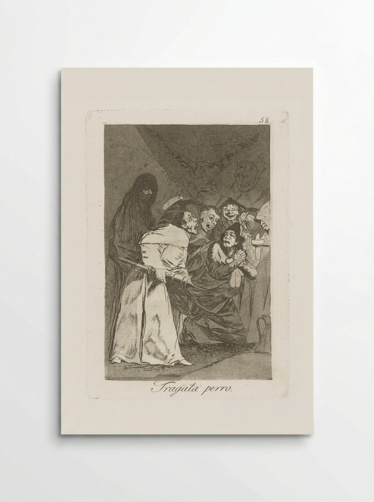 Tragala perro - Francisco de Goya - Poster