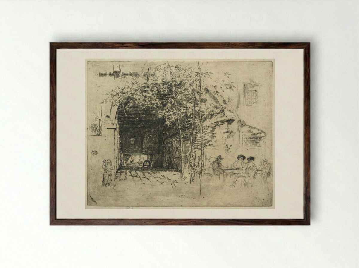 Traghetto, No. 2 - James McNeill Whistler - Framed Print Dark Wood
