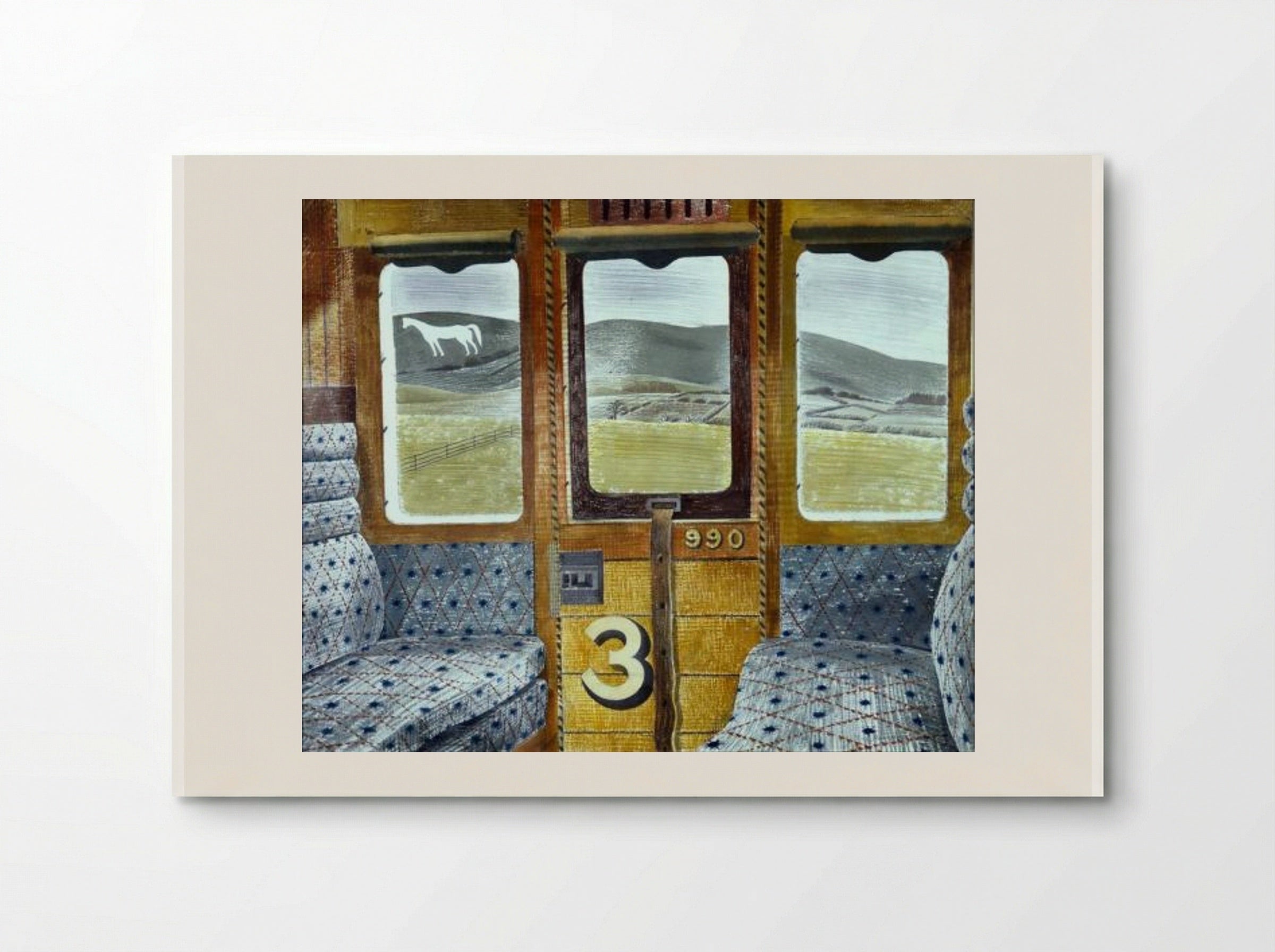 Train Landscape - Eric Ravilious - Poster