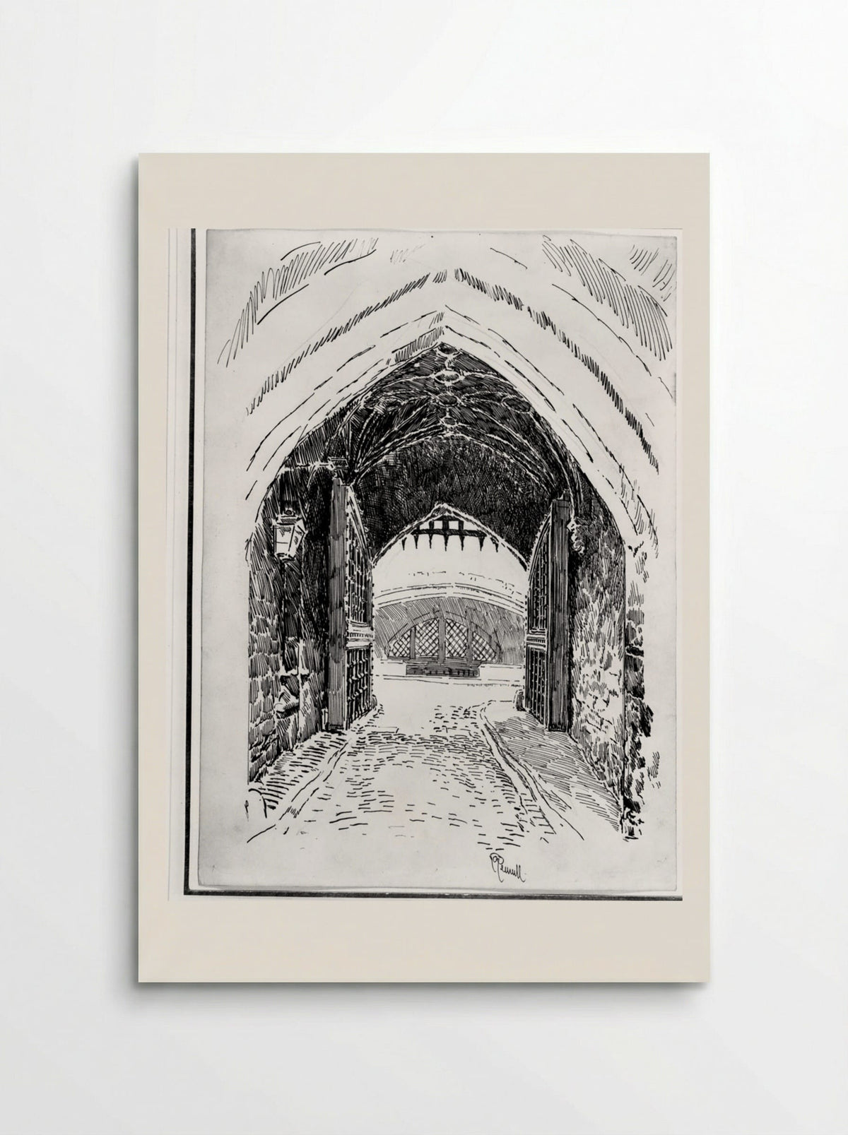 Traitors Gate from Within - Joseph Pennell - Poster