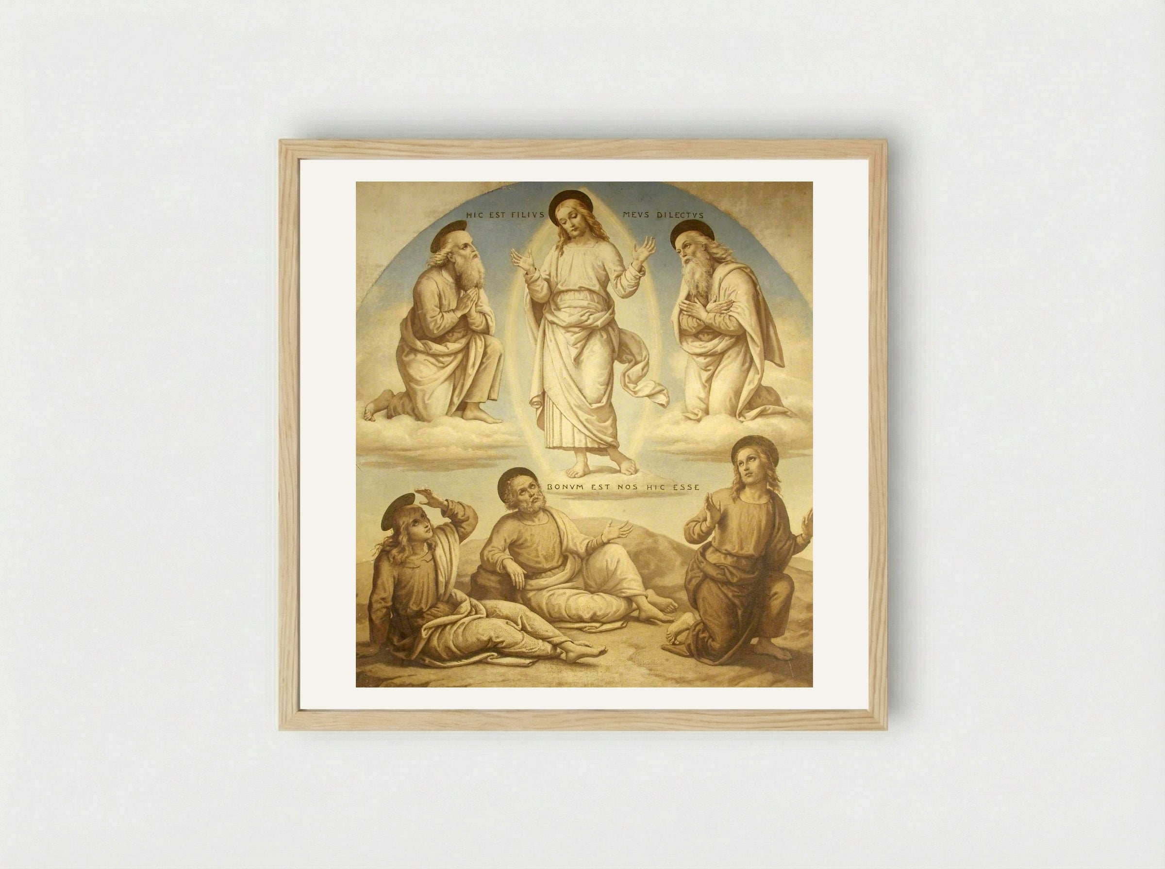Transfiguration - Pietro Perugino - Framed Print Wood