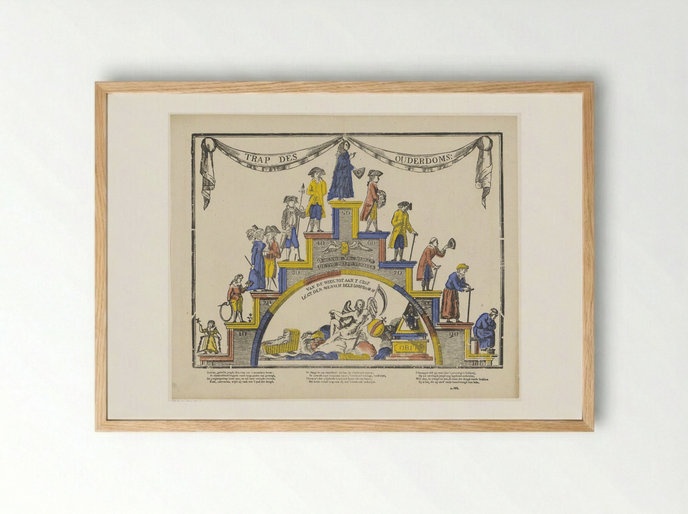 Trap des ouderdoms - Glenisson & Zonen - Framed Print Wood