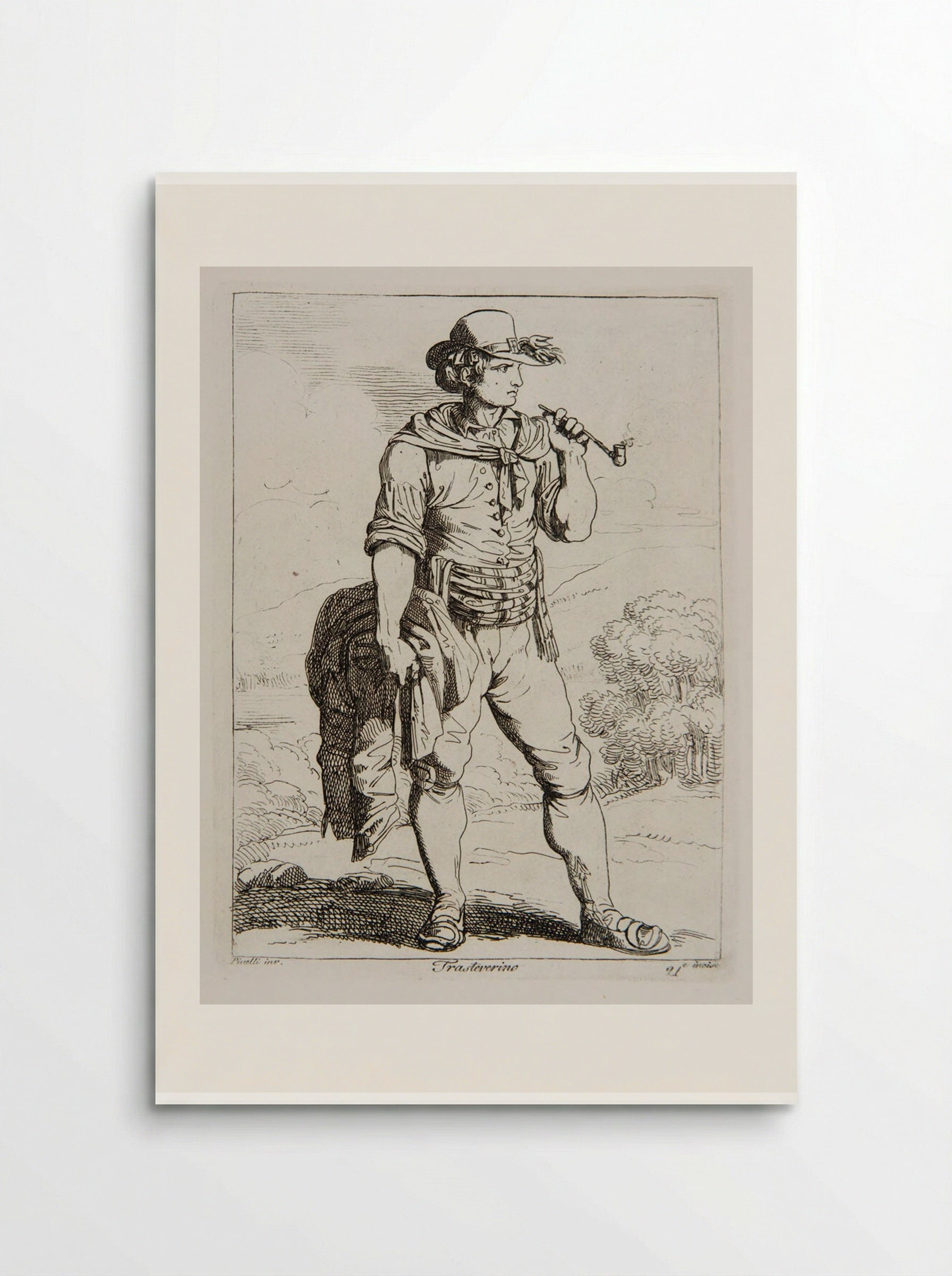 Trasteverino - Bartolomeo Pinelli - Poster