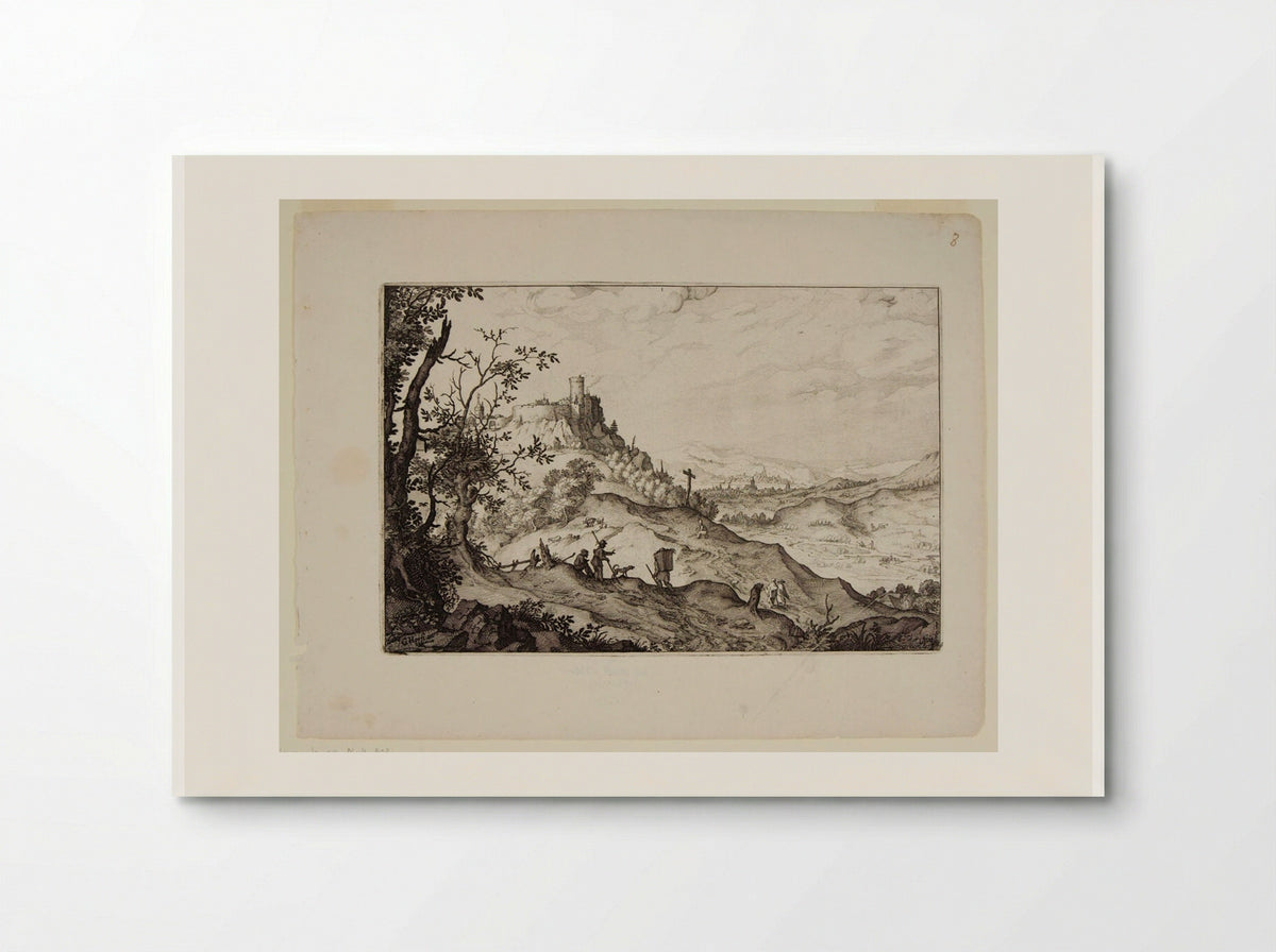 Travelers in a Landscape - Claes Jansz. Visscher - Poster