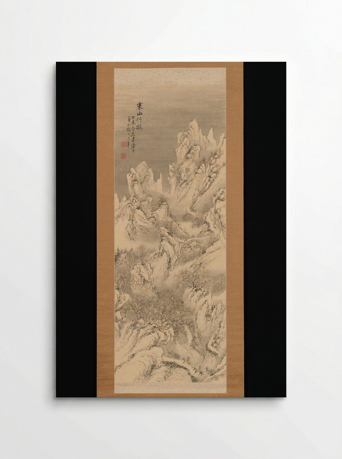 Travellers in Cold Mountains - Hine Taizan - Poster