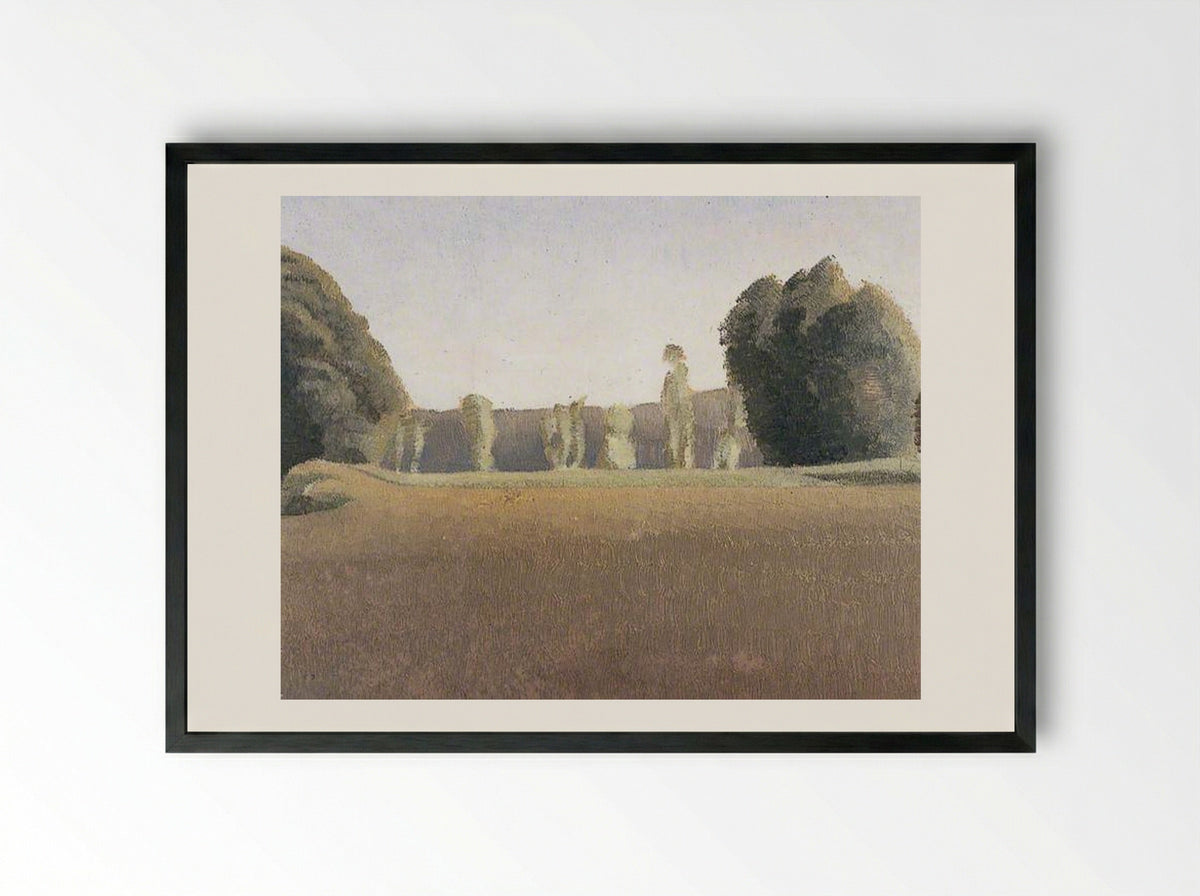 Trees at Roydon - Winifred Knights - Framed Print Black