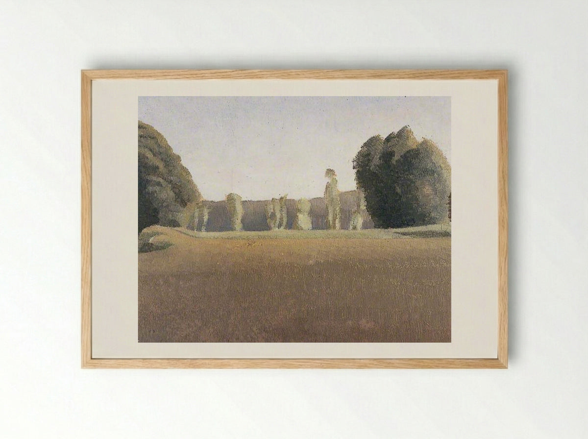 Trees at Roydon - Winifred Knights - Framed Print Wood