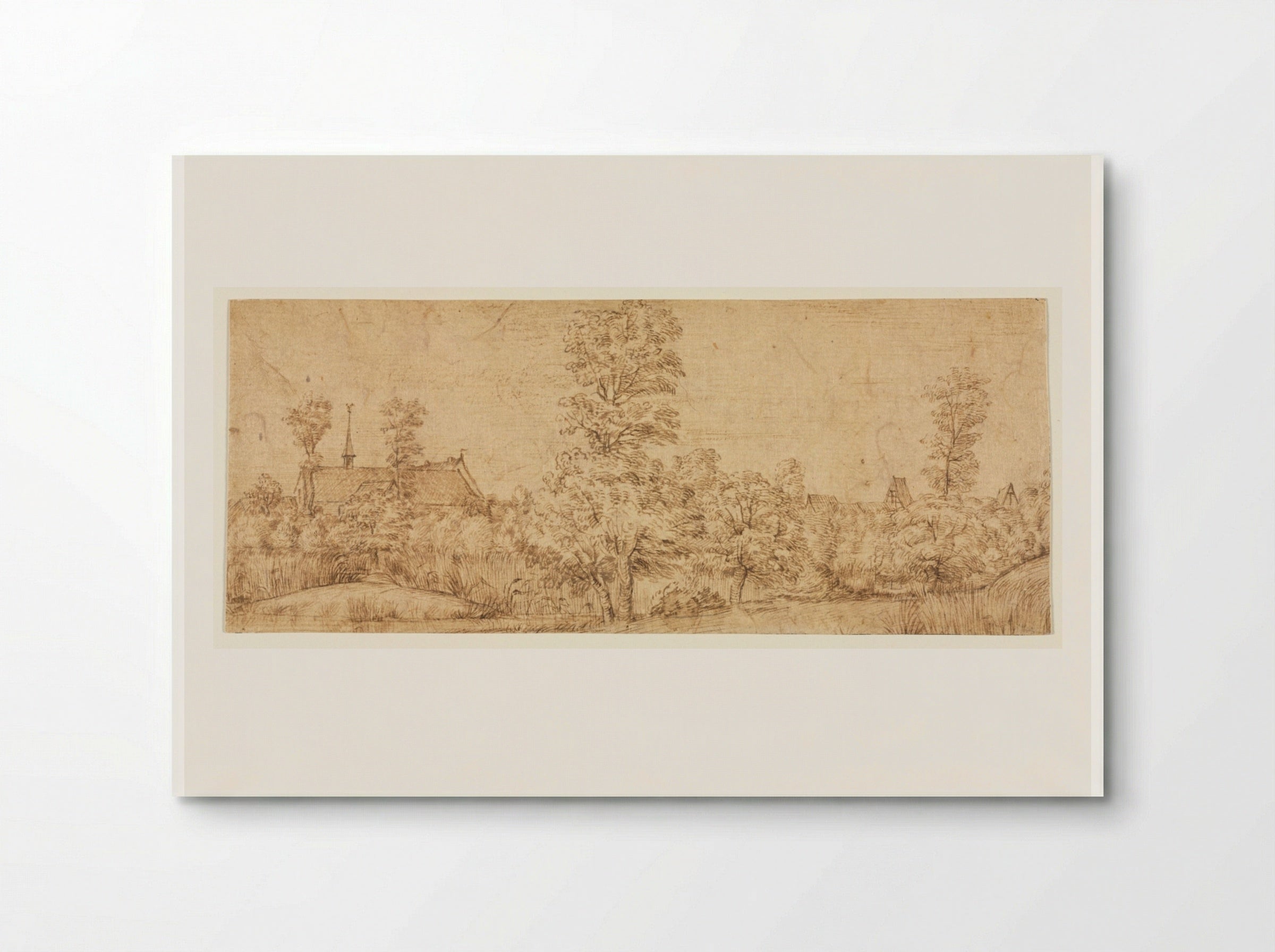 Trees before a Village - Jan Lievens - Poster