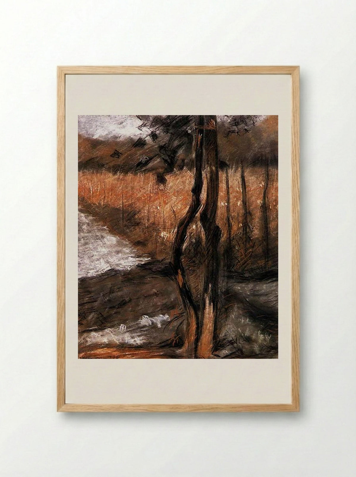 Trees - Umberto Boccioni - Framed Print Wood