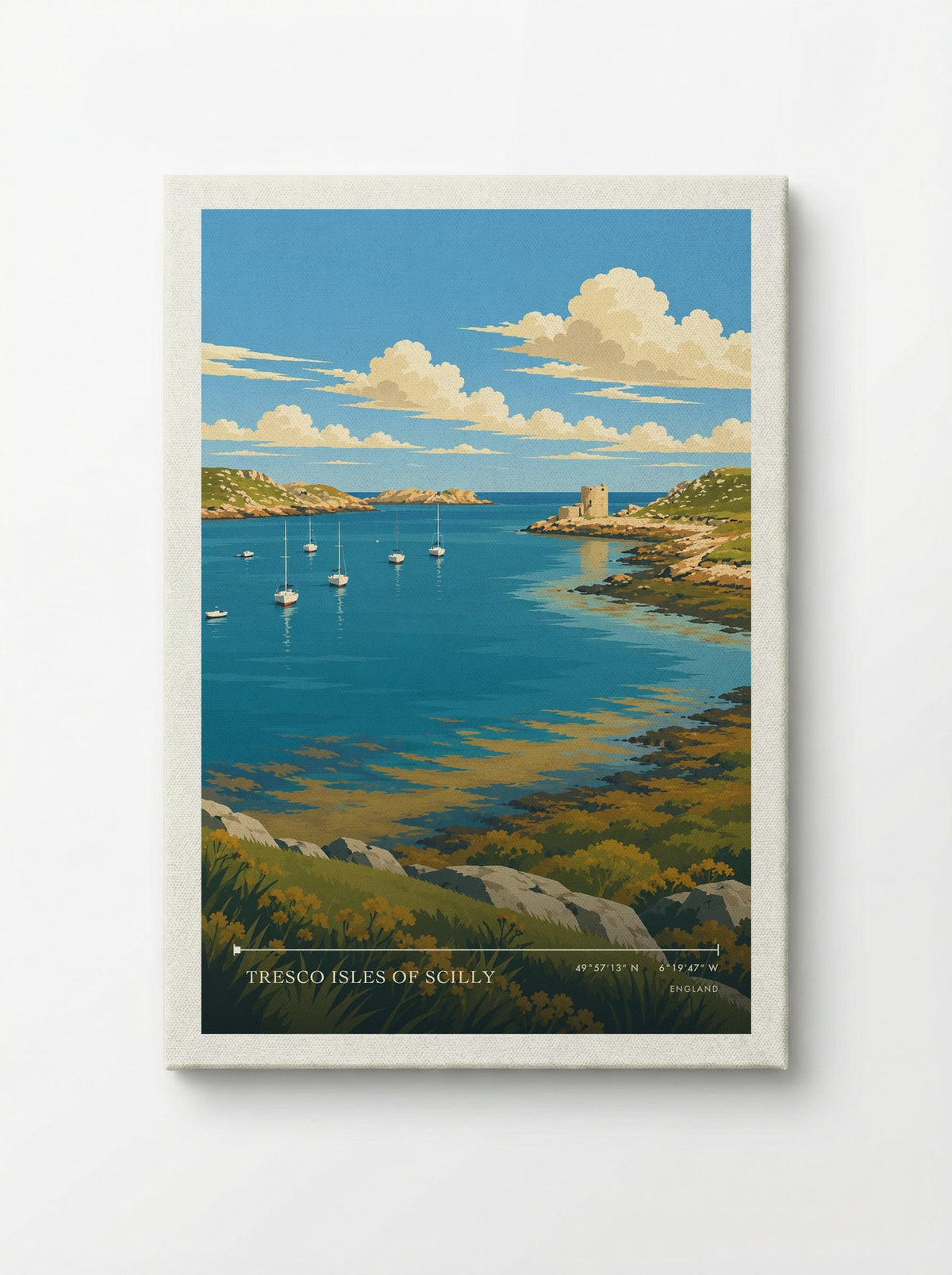 Tresco Isles of Scilly | Travel Poster - Canvas