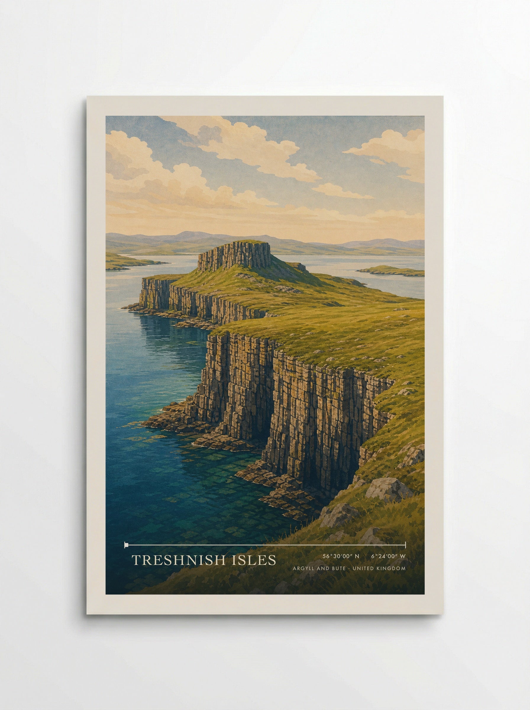 Treshnish Isles Argyll and Bute United Kingdom Travel Poster - Poster