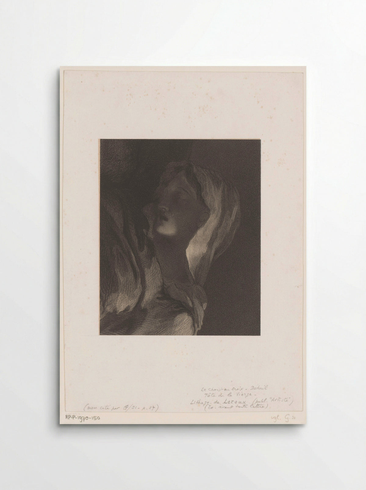 Treurende Maria (Mourning Mary) - Eugène Leroux - Poster