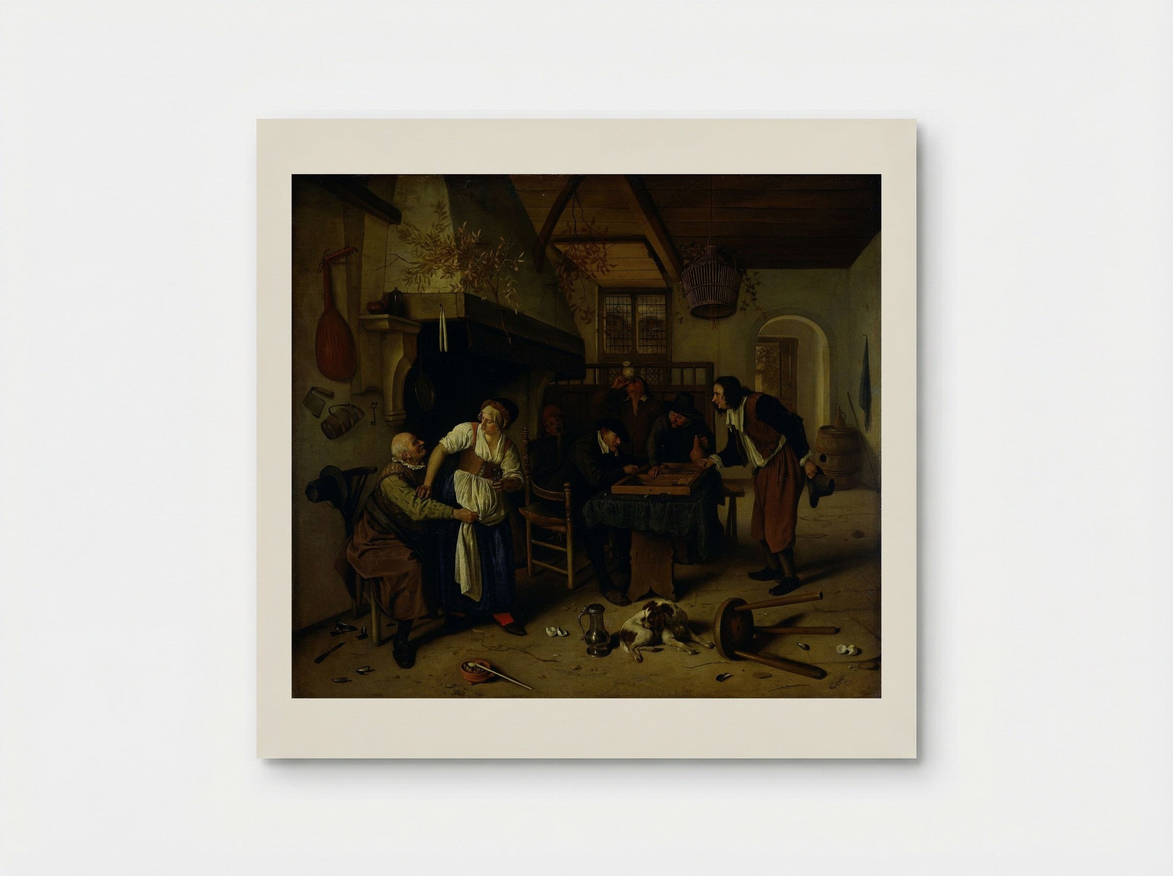 Tric Trac Players - Jan Steen - Poster