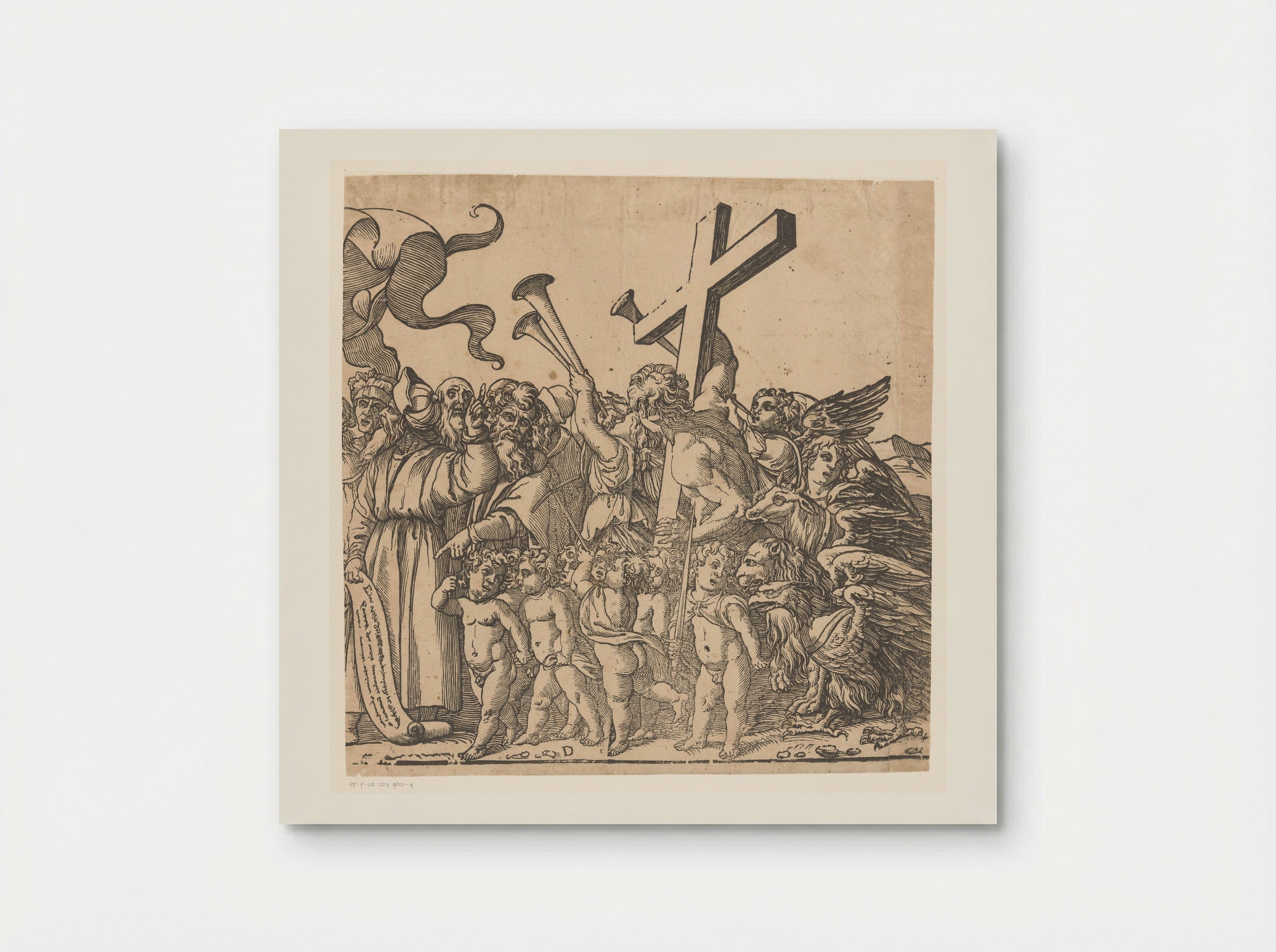 Triomf van Christus (vierde deel) - Andrea Andreani - Poster