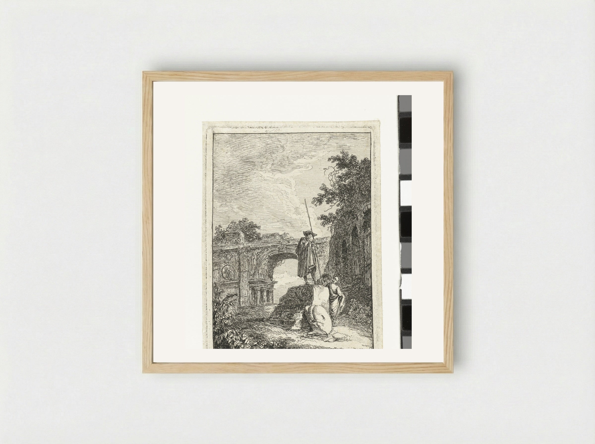 Triomfboog - Hubert Robert - Framed Print Wood