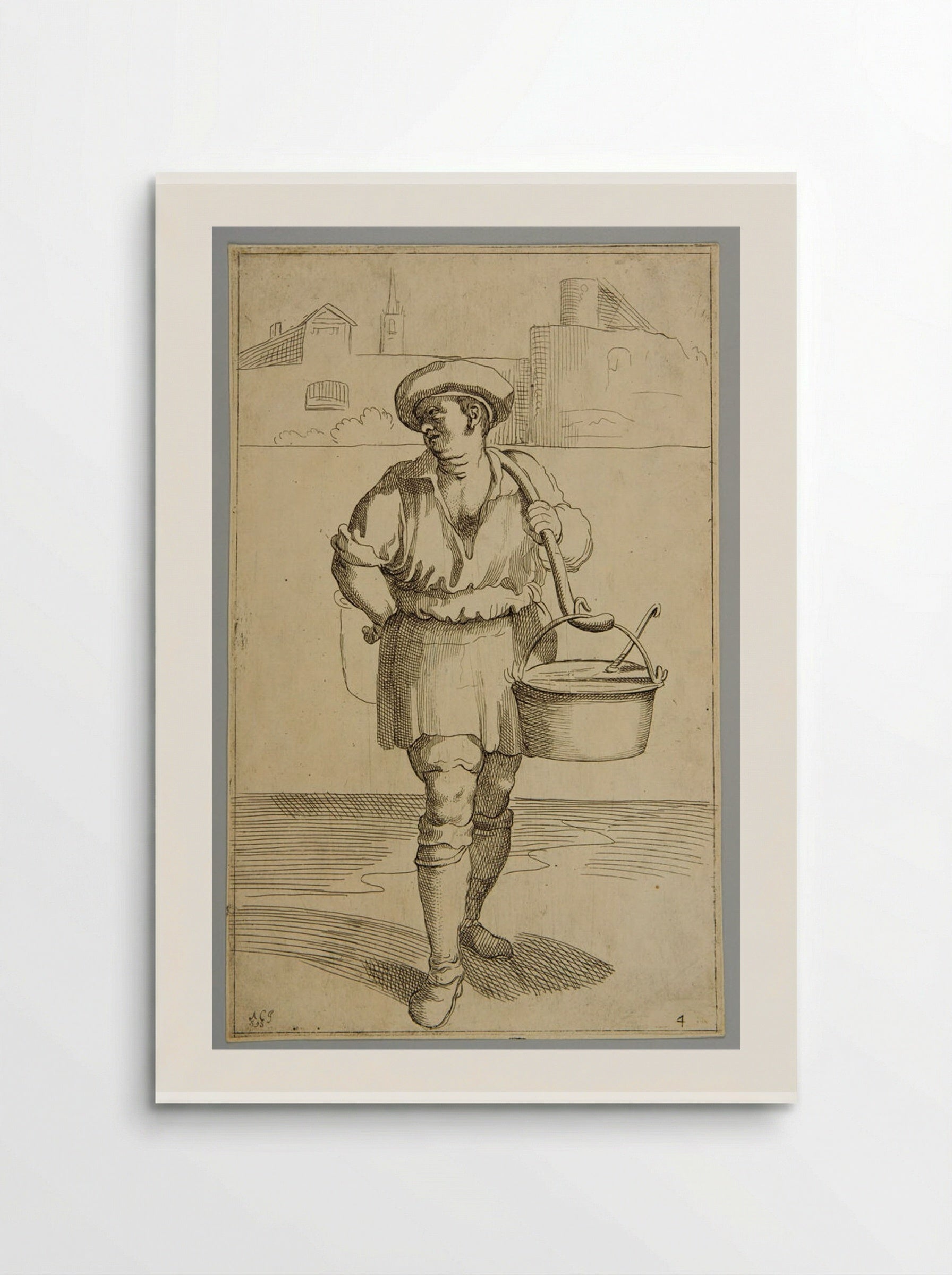 Tripe Seller!, plate 4 - Simon Guillain - Poster