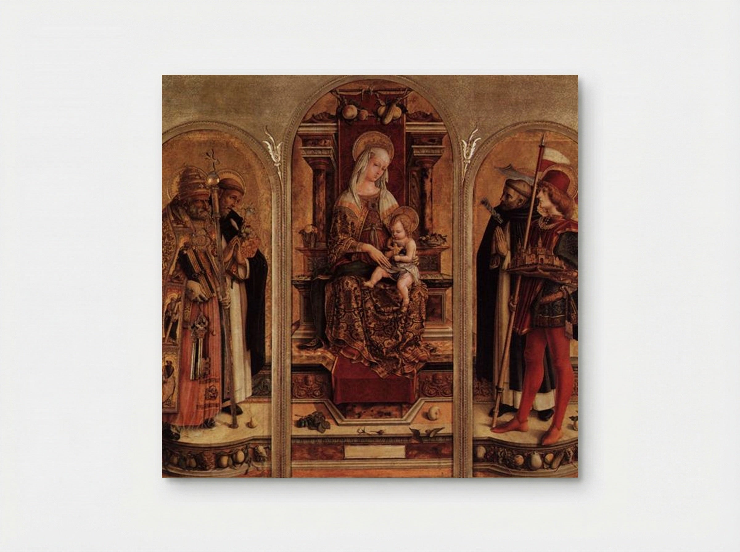 Triptych of Camerino - Carlo Crivelli - Poster