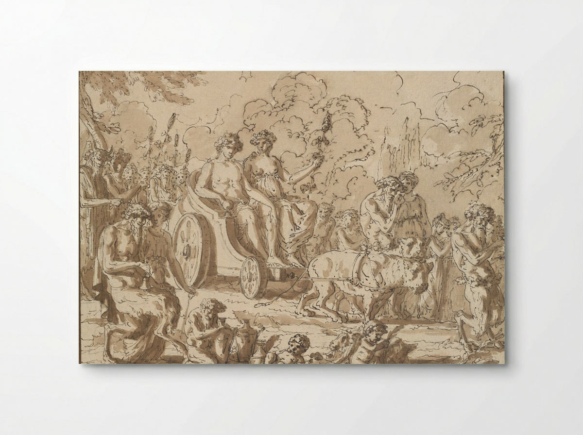 Triumph of Bacchus and Ariadne - Louis-Félix de La Rue - Poster