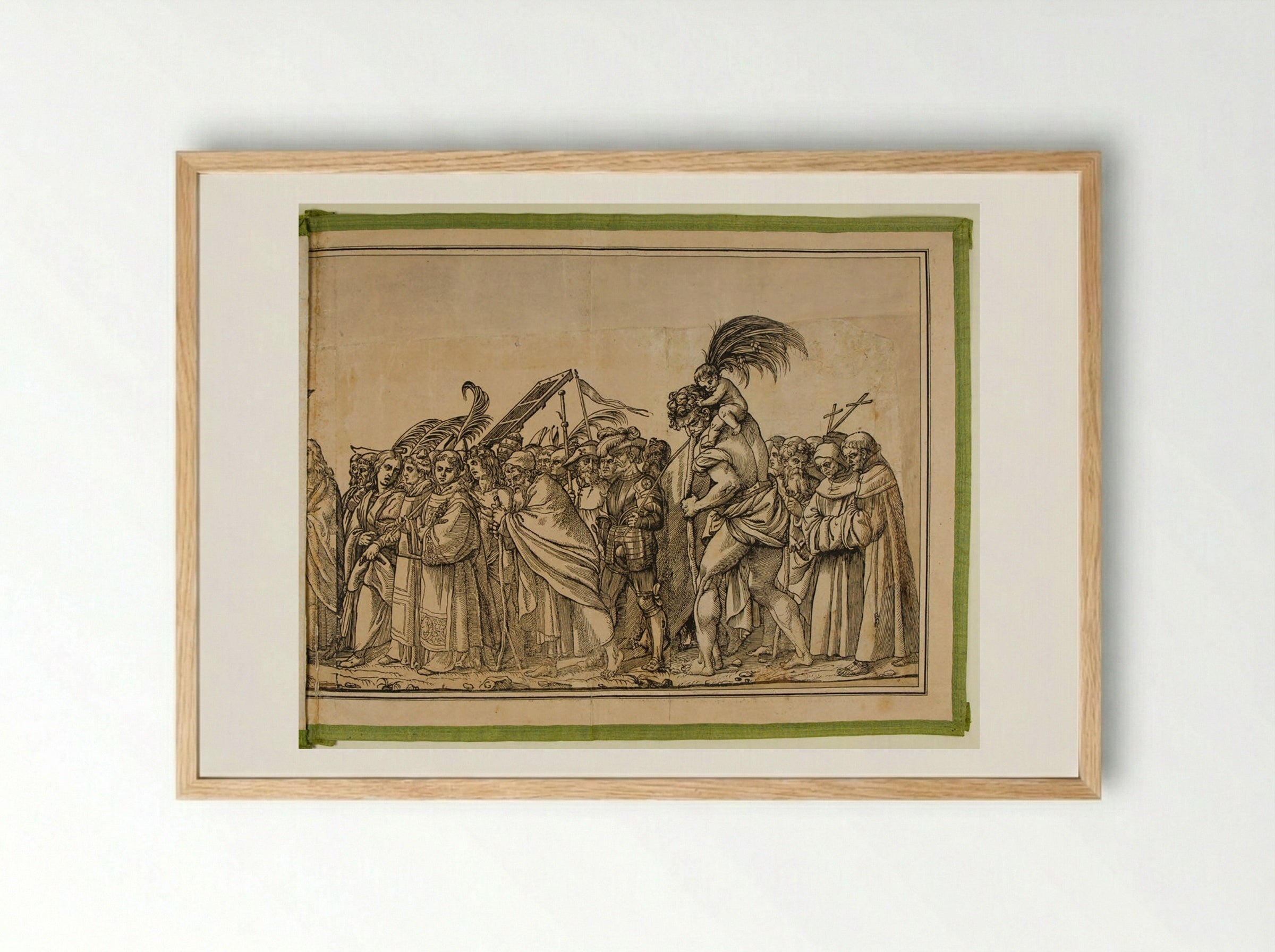 Triumph of Christ - Andrea Andreani - Framed Print Wood