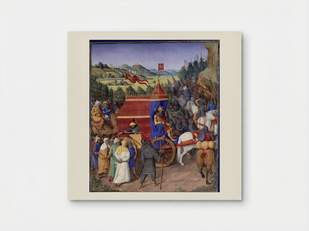 Triumph of Jehoshaphat over Adad of Assyria - Jean Fouquet - Poster