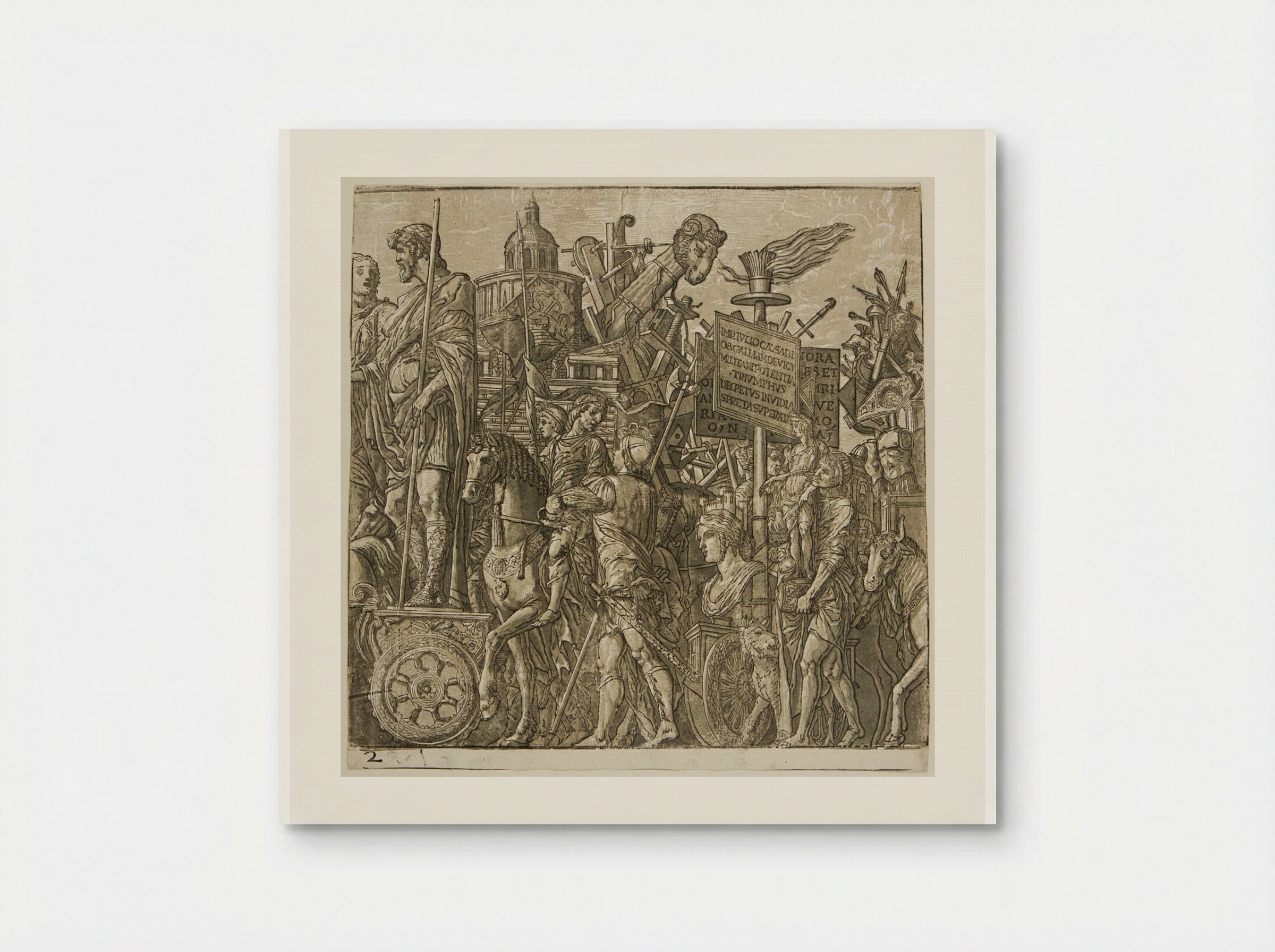 Triumph of Julius Caesar - Andrea Andreani - Poster