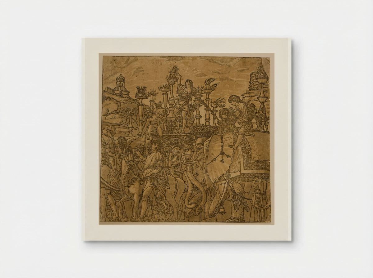 Triumph with Elephants - Andrea Andreani - Poster
