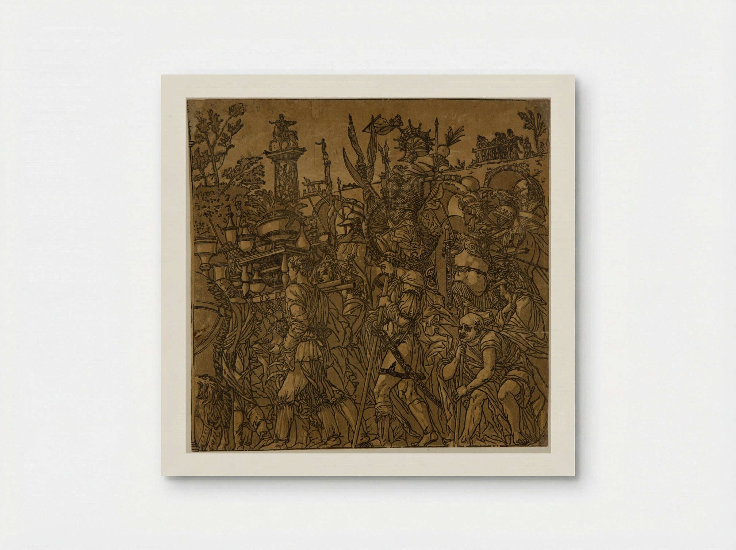 Triumph with Men Carrying Vases and Trophies - Andrea Andreani - Poster