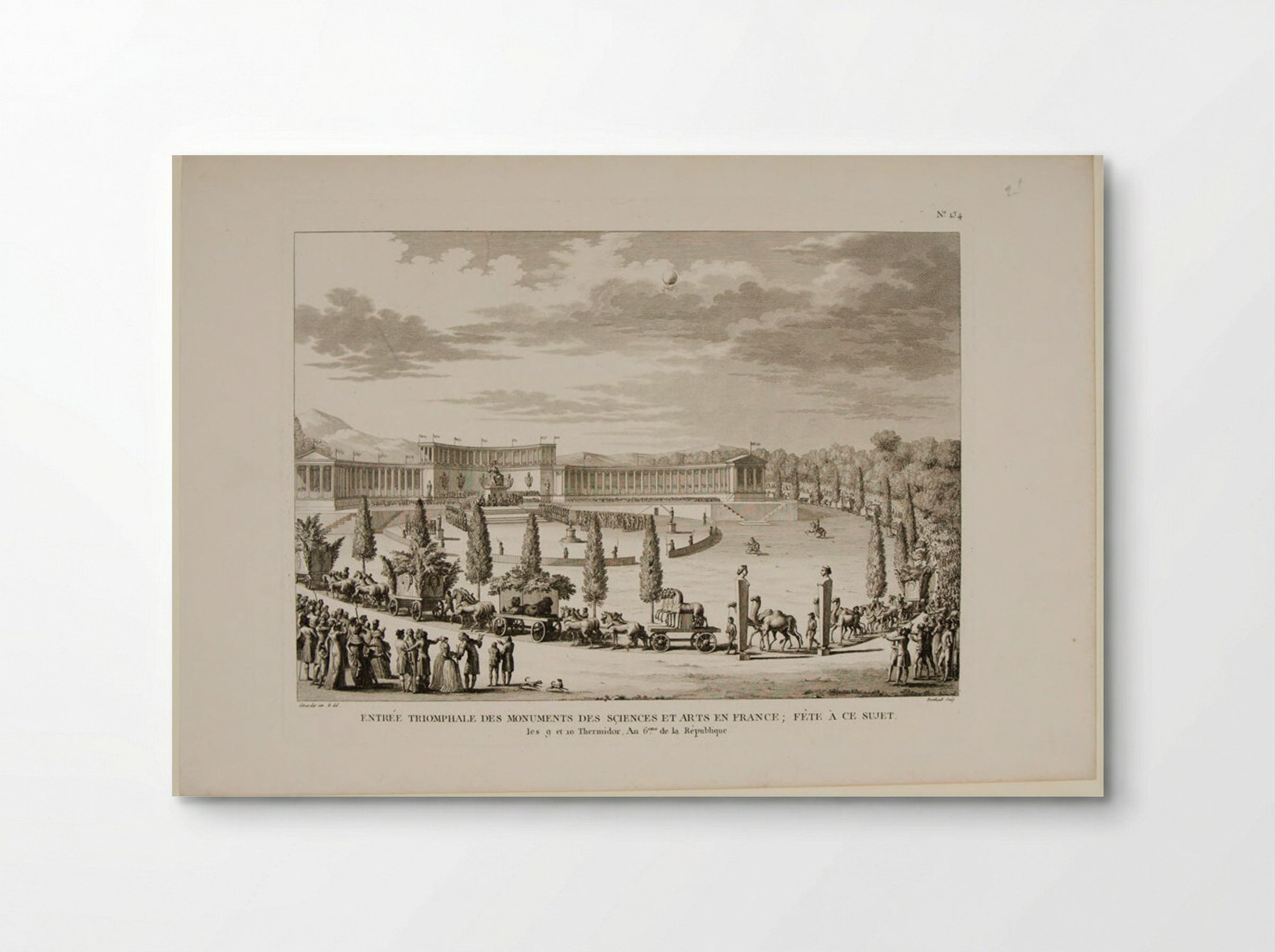 Triumphal Entry of the Monuments of Arts and Sciences - Pierre Gabriel Berthault - Poster