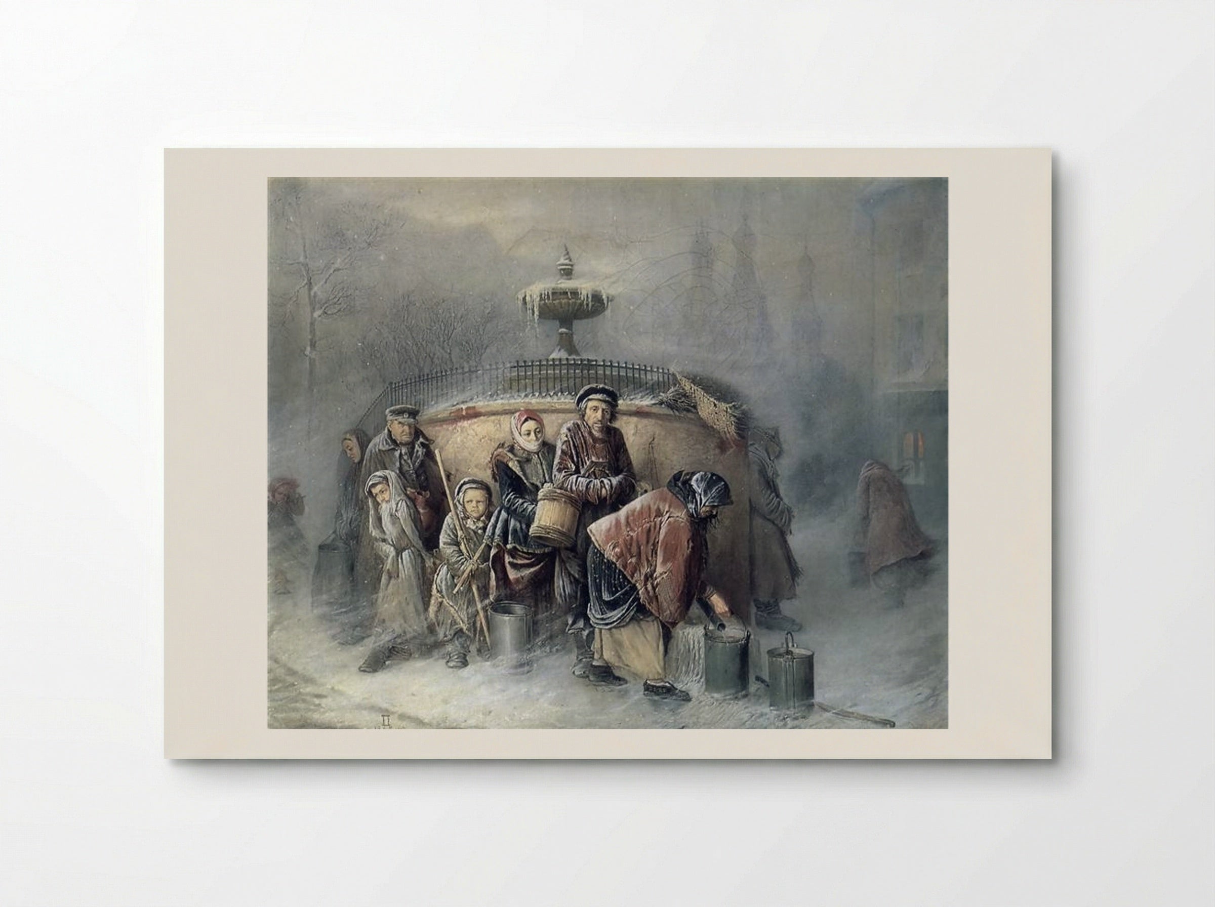 Troika (Apprentices Fetching Water) - Vasily Perov - Poster