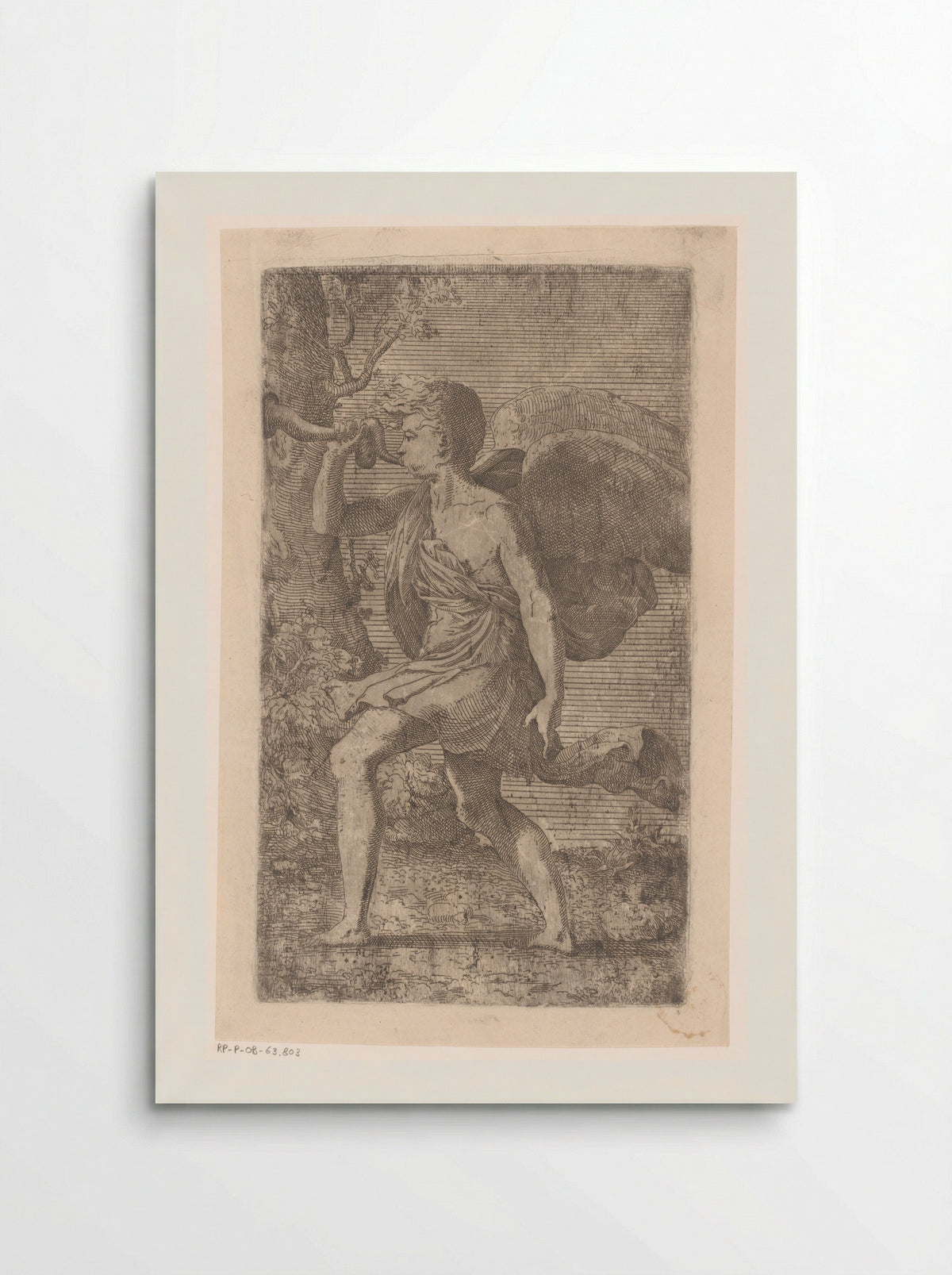 Trompetblazende engel - Léon Davent - Poster