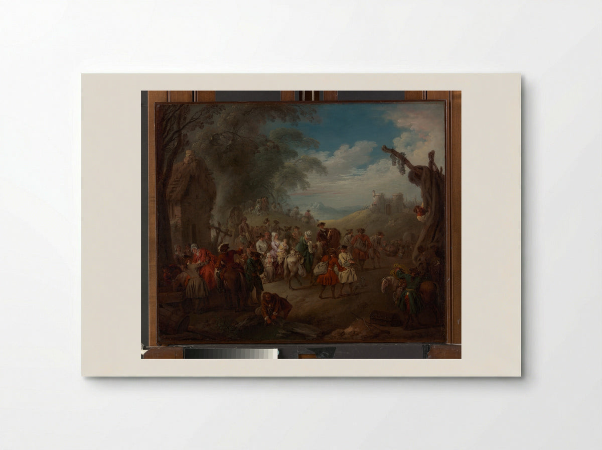 Troops on the March - Jean-Baptiste Joseph Pater - Poster