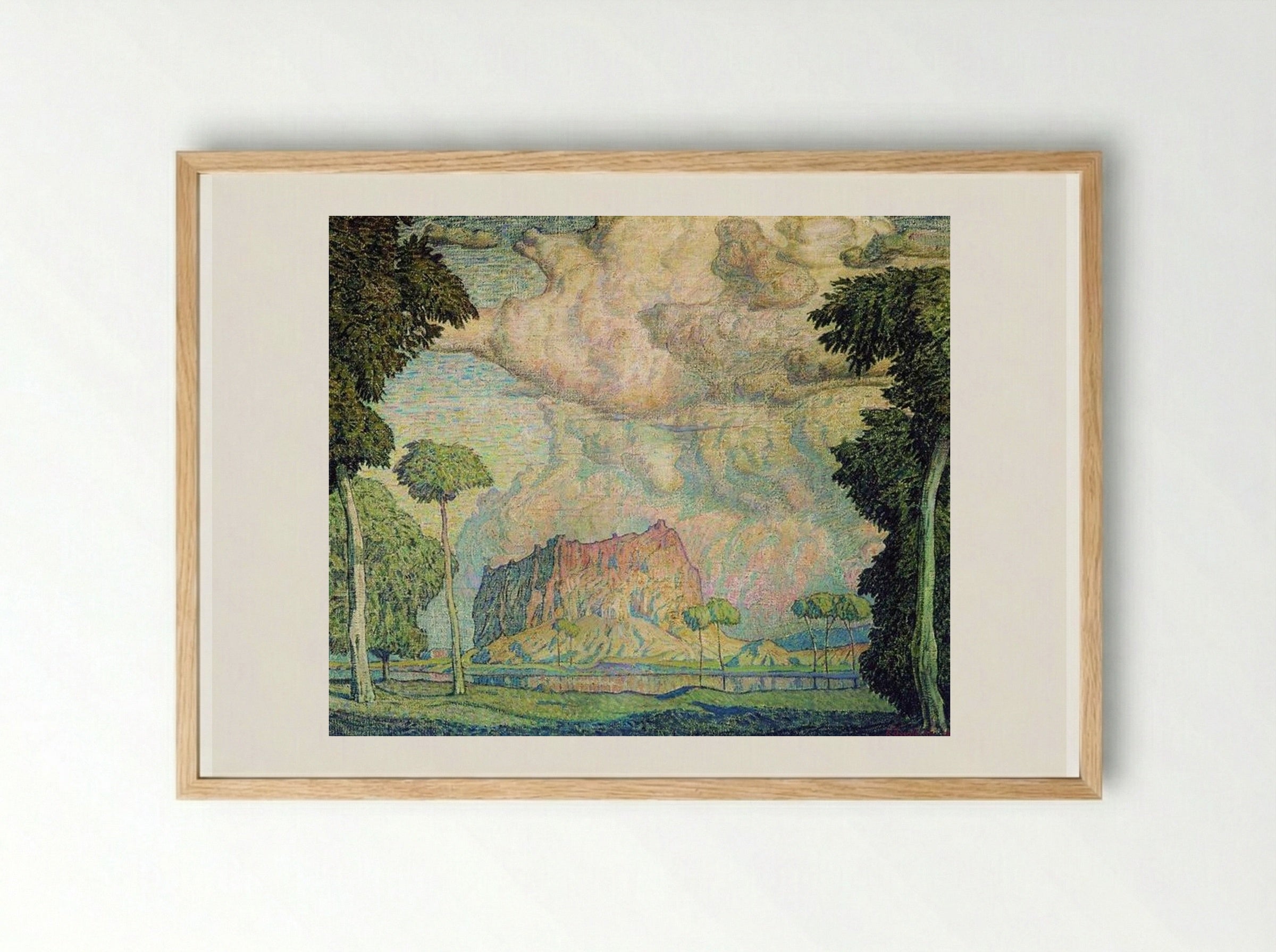 Tropical Landscape - Konstantin Bogaevsky - Framed Print Wood