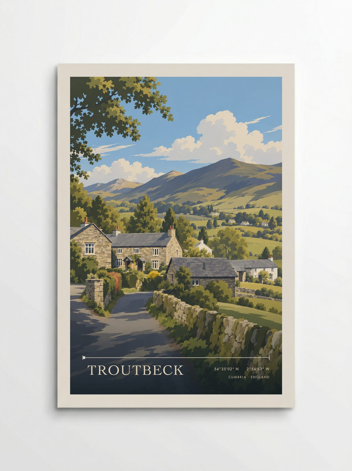 Troutbeck, Cumbria | Travel Poster - Poster