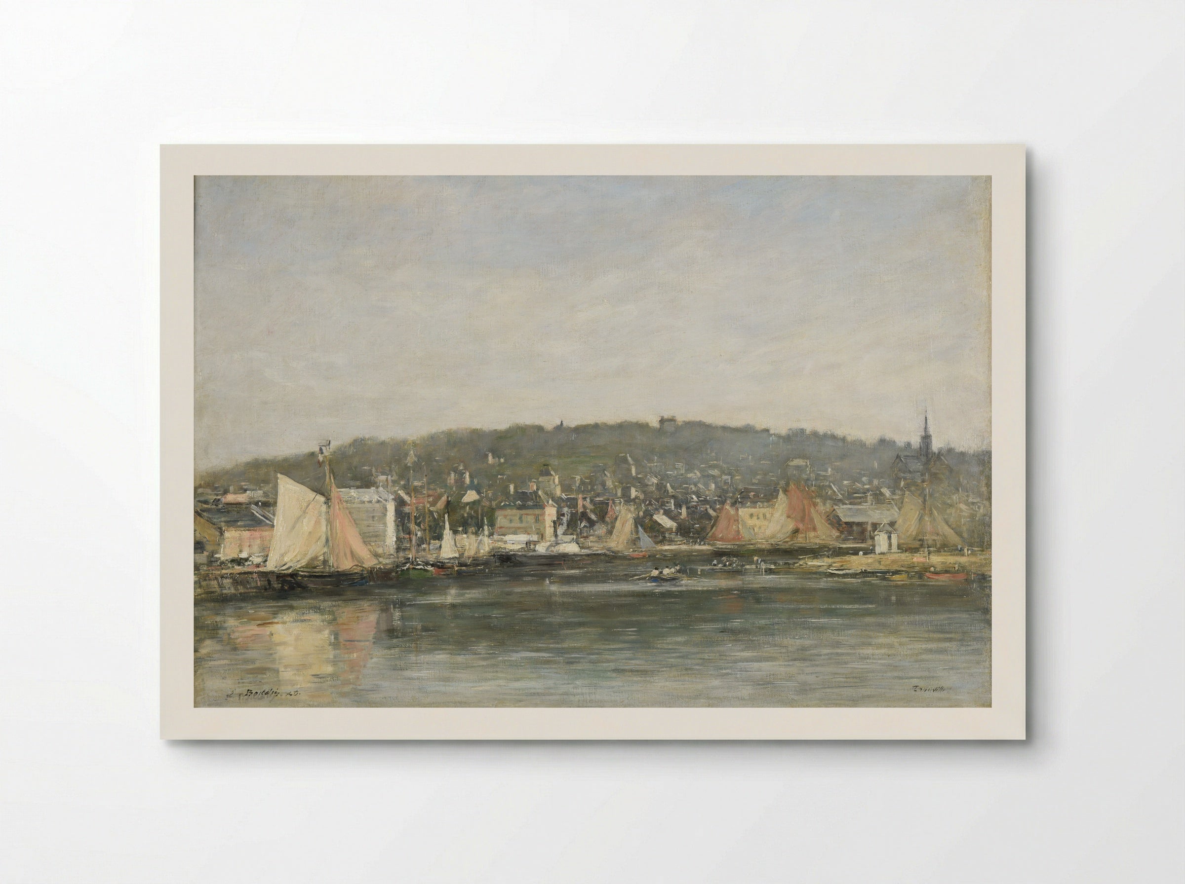 Trouville, the Port - Eugène Boudin - Poster