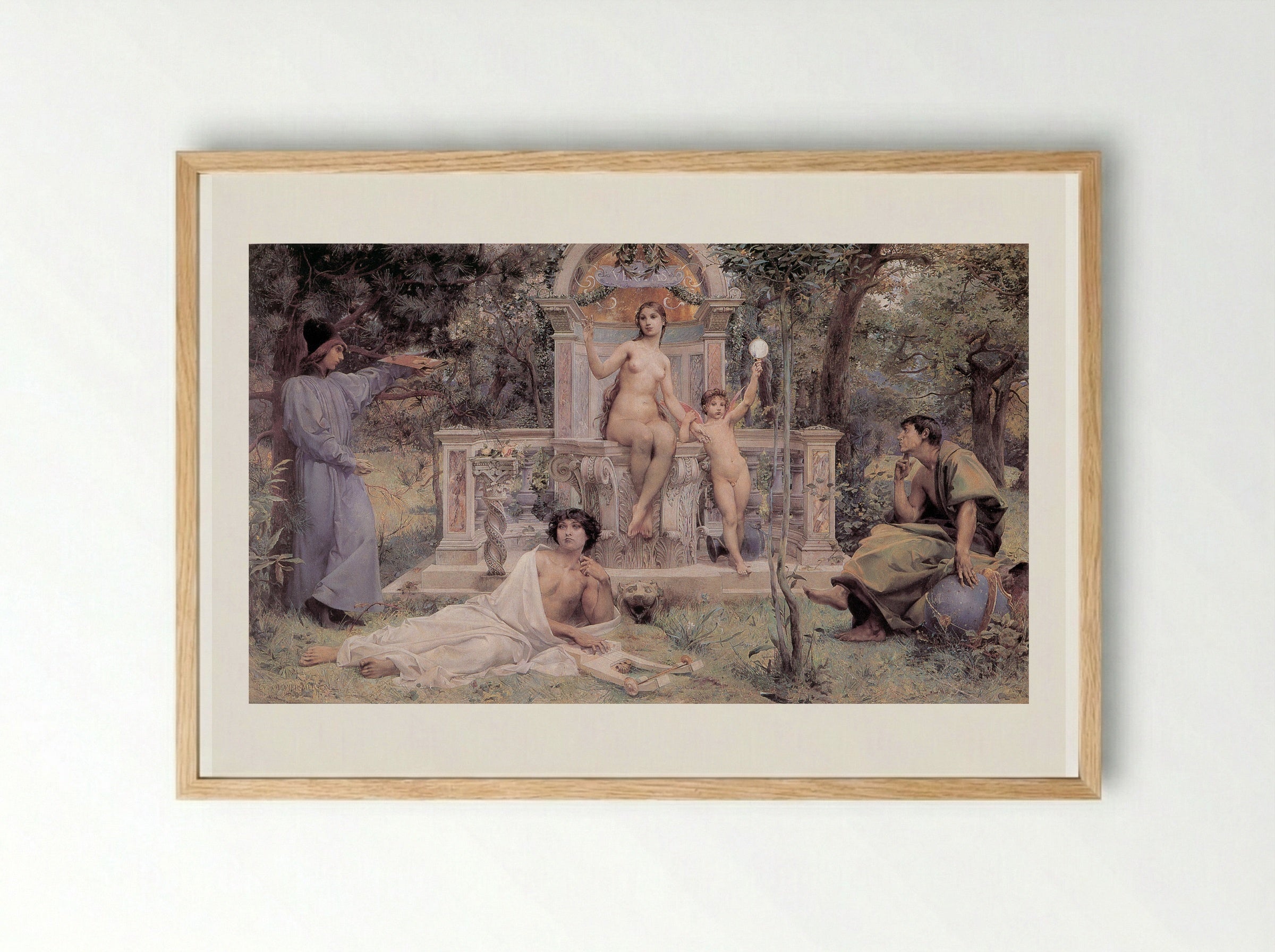 Truth - Luc-Olivier Merson - Framed Print Wood