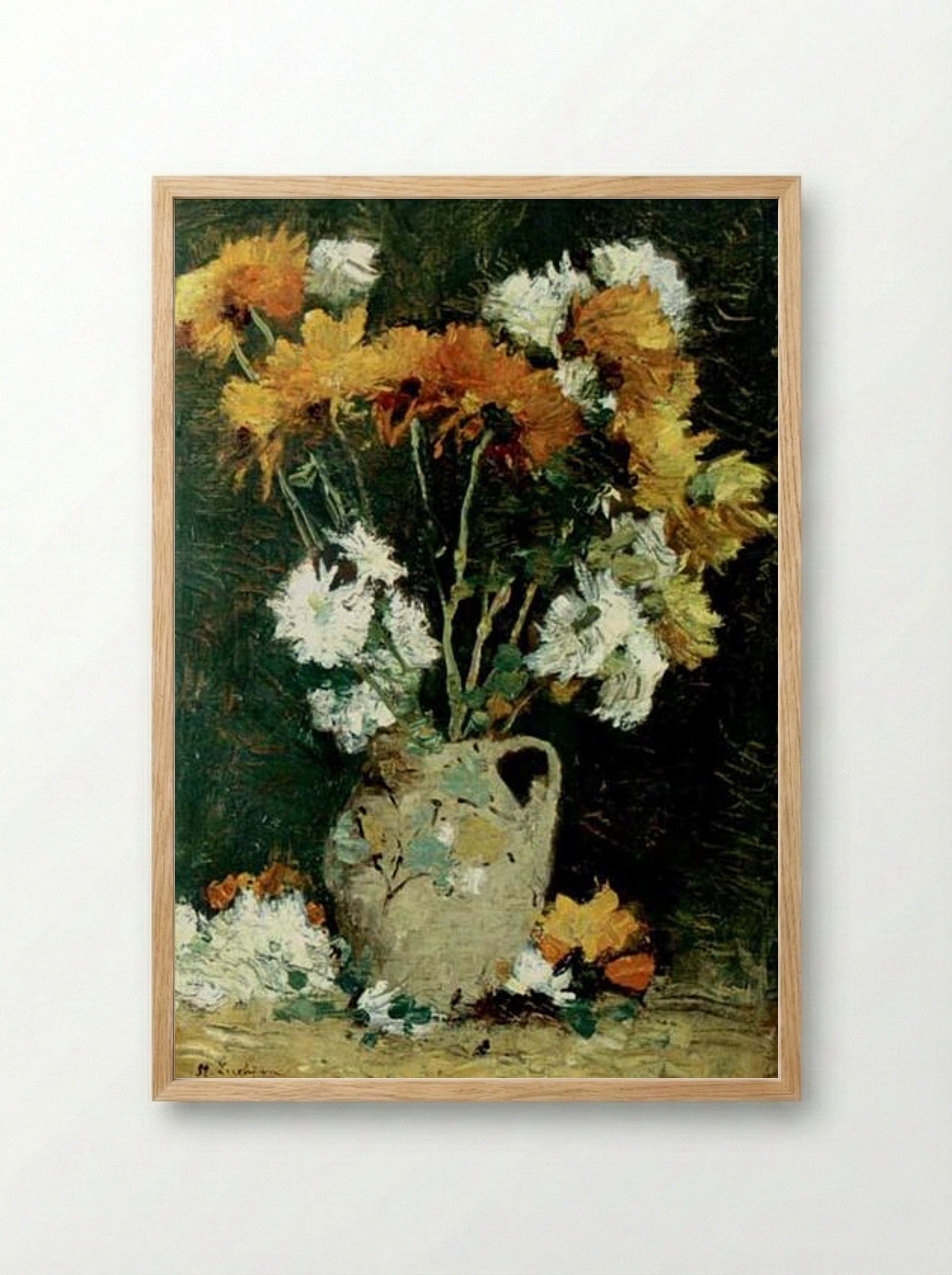 Tufănele în ulcică - Stefan Luchian - Framed Print Wood