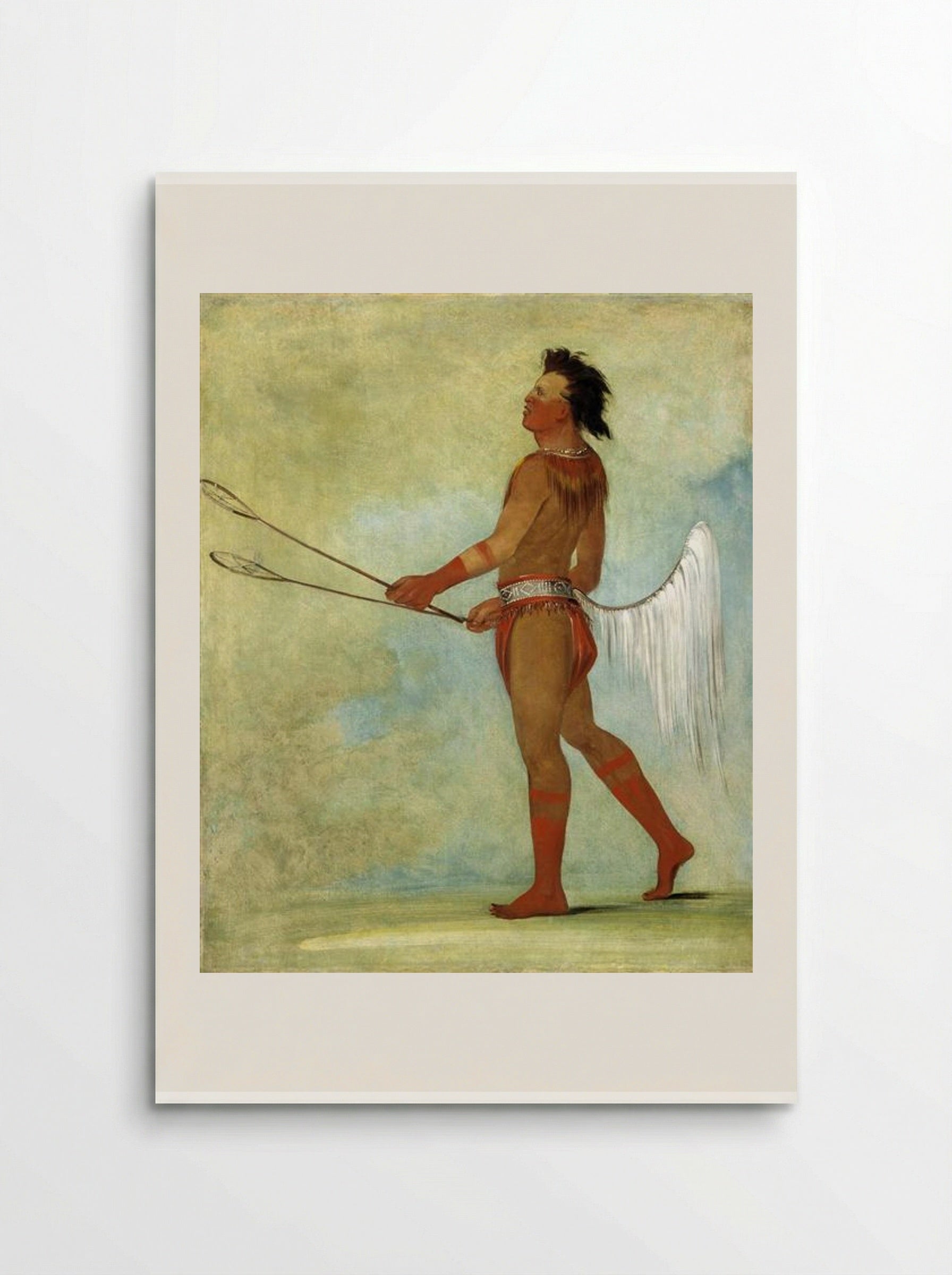 Tul-lock-chísh-ko, Drinks the Juice of the Stone, in Ball-player's Dress (Choctaw) - George Catlin - Poster